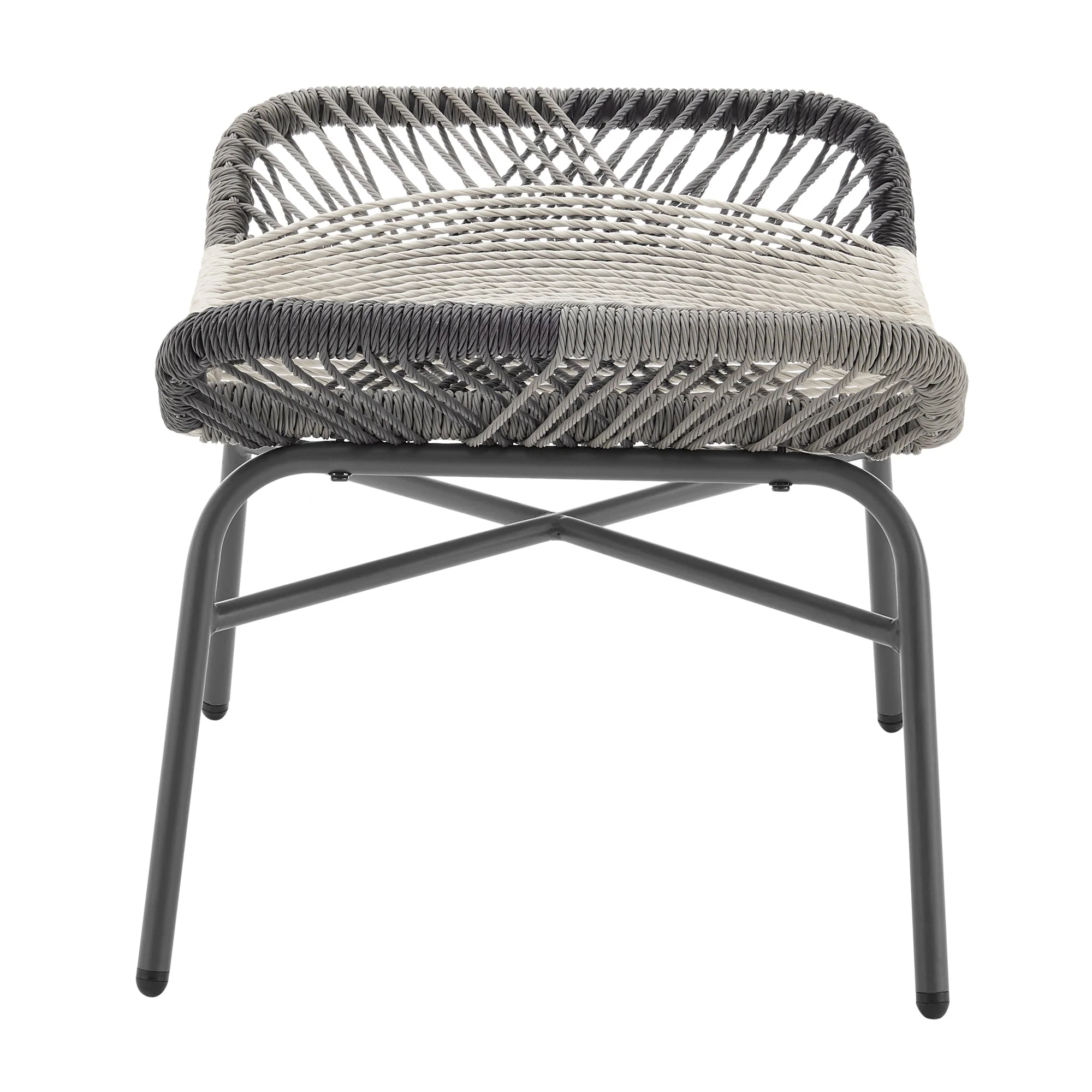 Ashland 3-Piece Patio Conversation Set with Foot Ottomans in Grey - Image 17