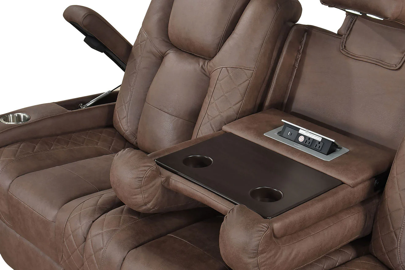 Ashley Brown 3-Piece Power Reclining Living Room Set - Image 5