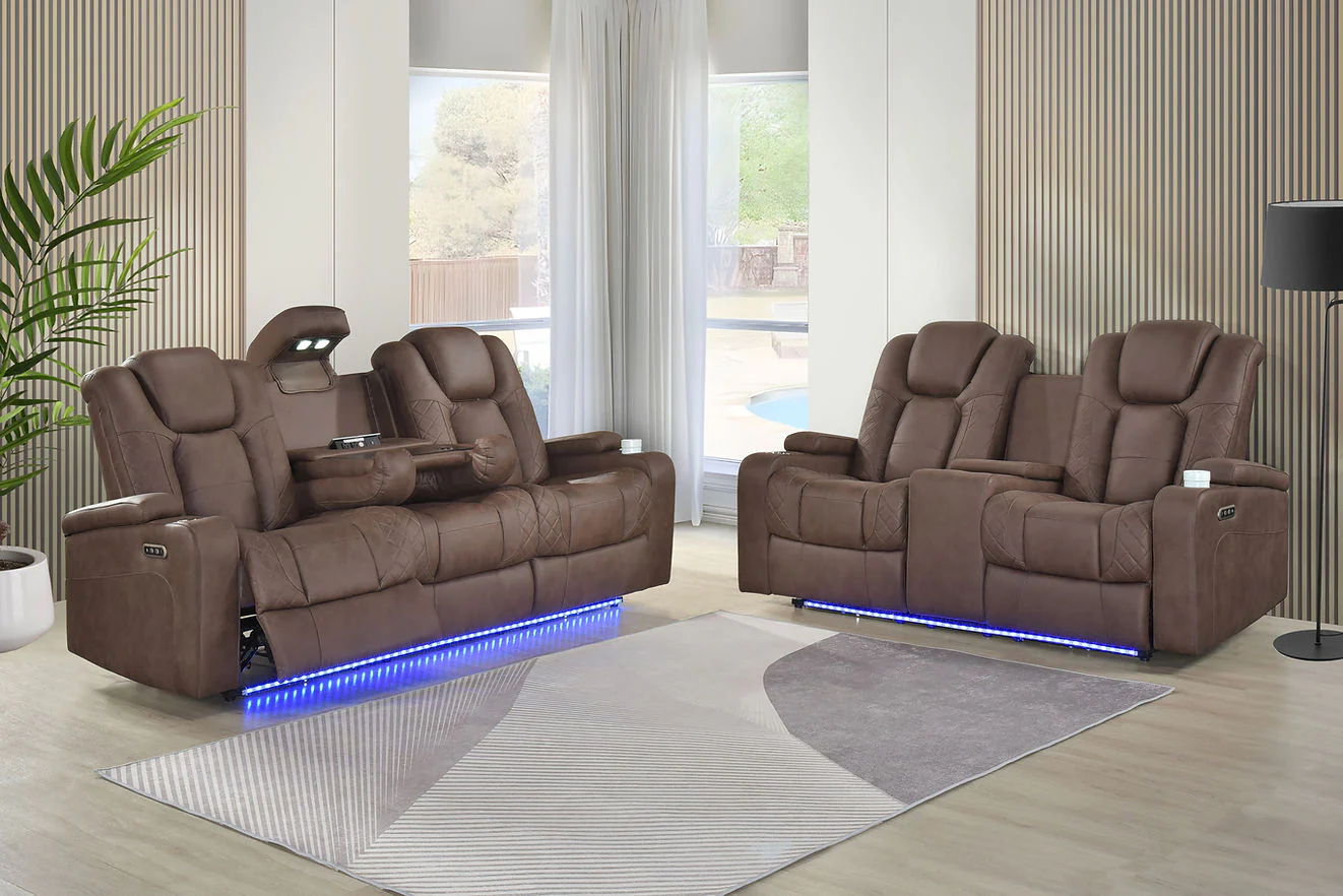 Ashley Brown 3-Piece Power Reclining Living Room Set - Image 7