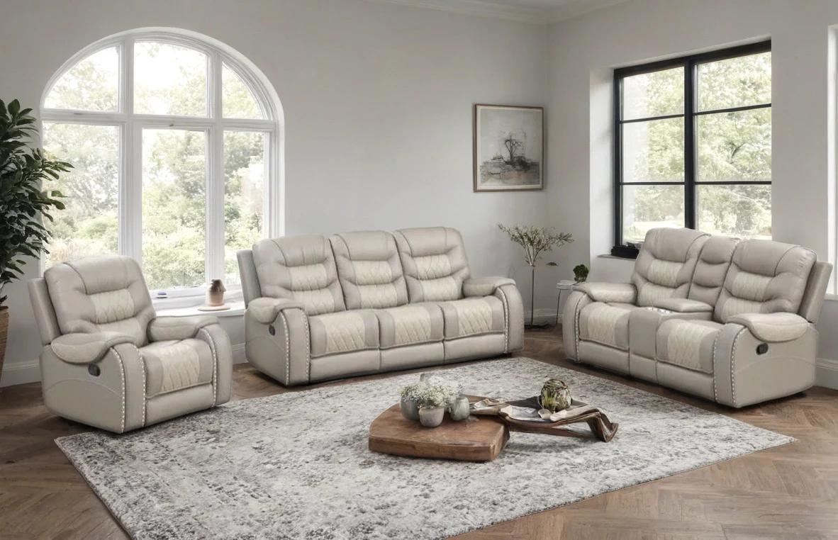 Ashley Gray 3-Piece Reclining Living Room Set