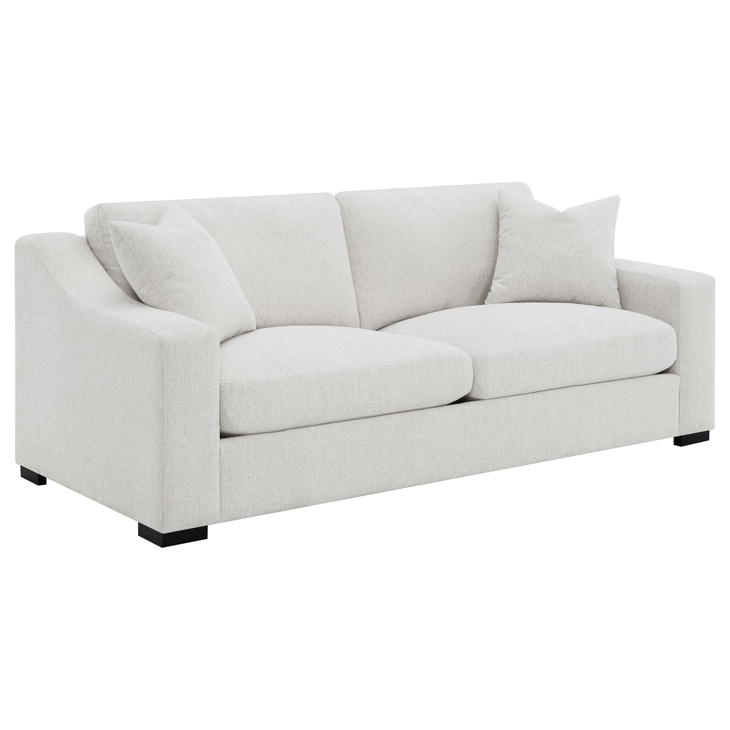 Ashlyn Sand 3-Piece Upholstered Track Arm Living Room Set - Image 2