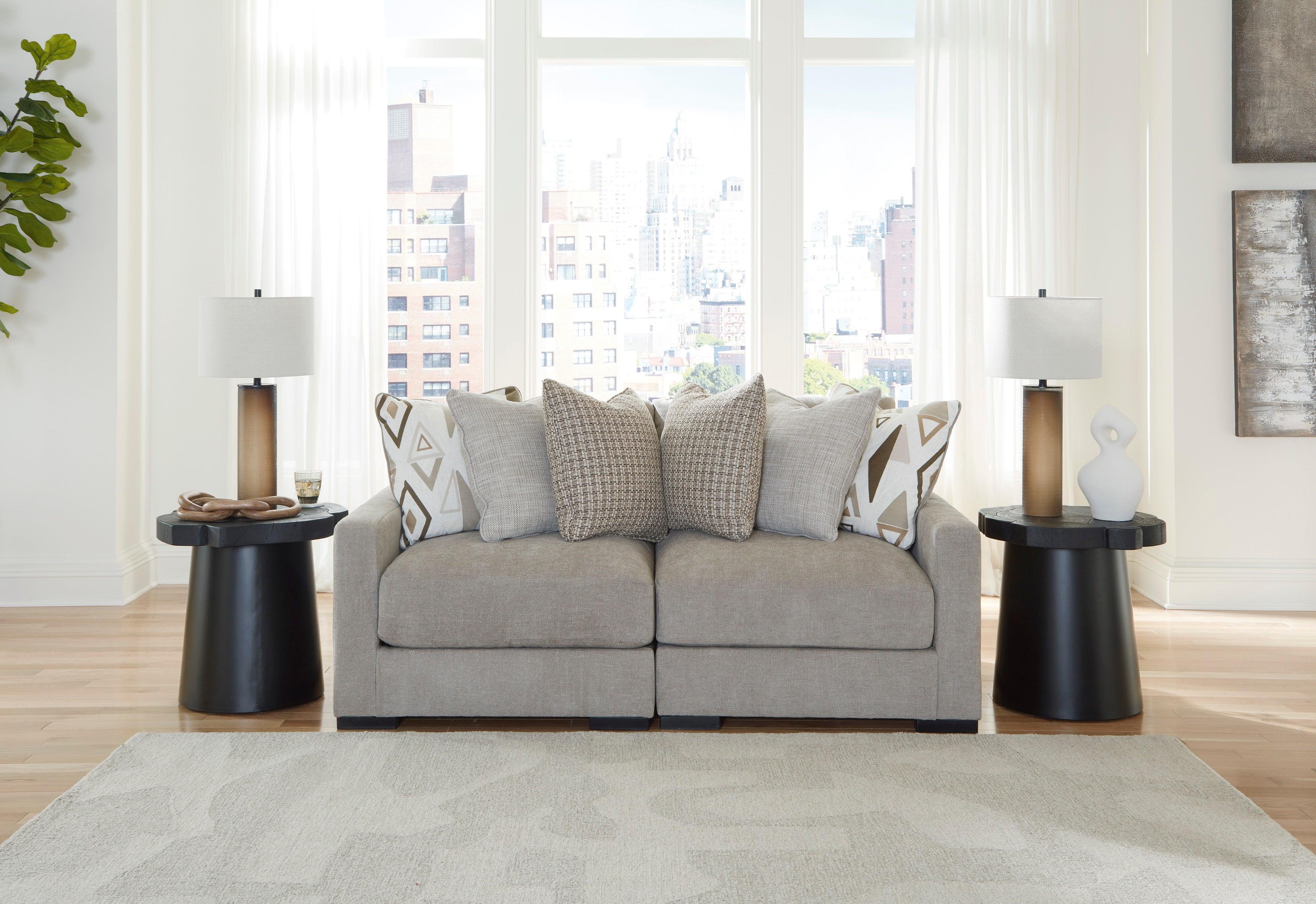 Aslan Court Pebble Modular Sofa and Loveseat - Image 3