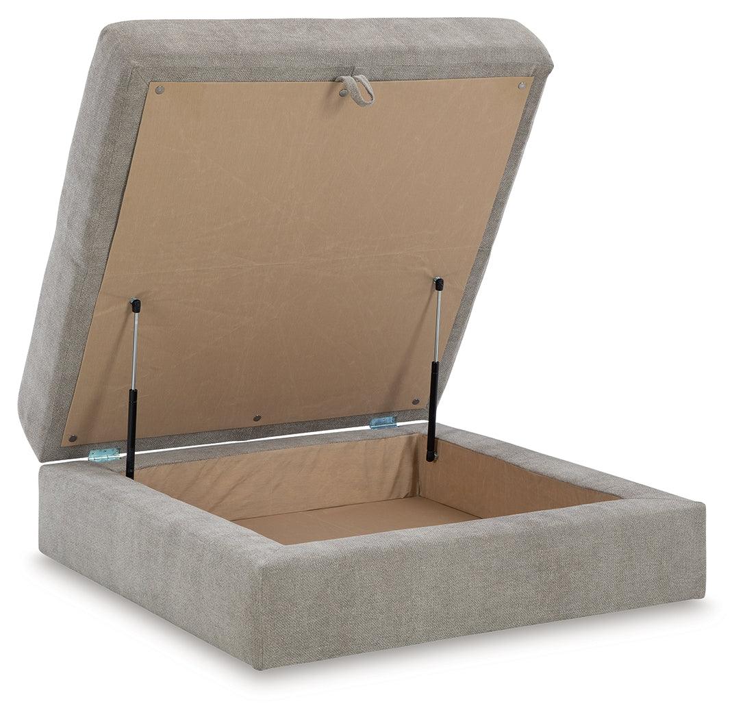 Aslan Court Pebble Ottoman With Storage - Image 2