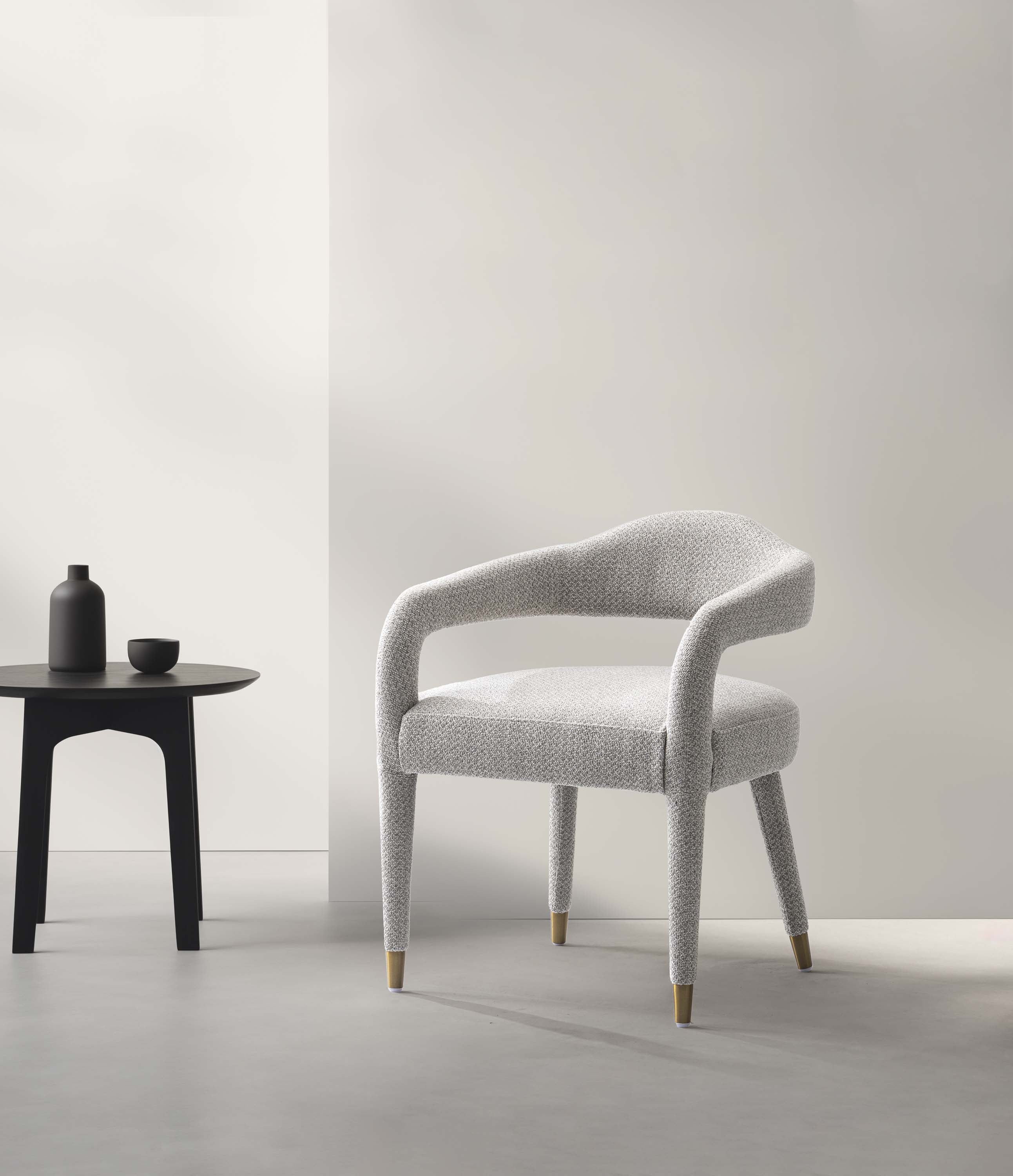 Aspen Dining Armchair in Silver Lining - Image 2