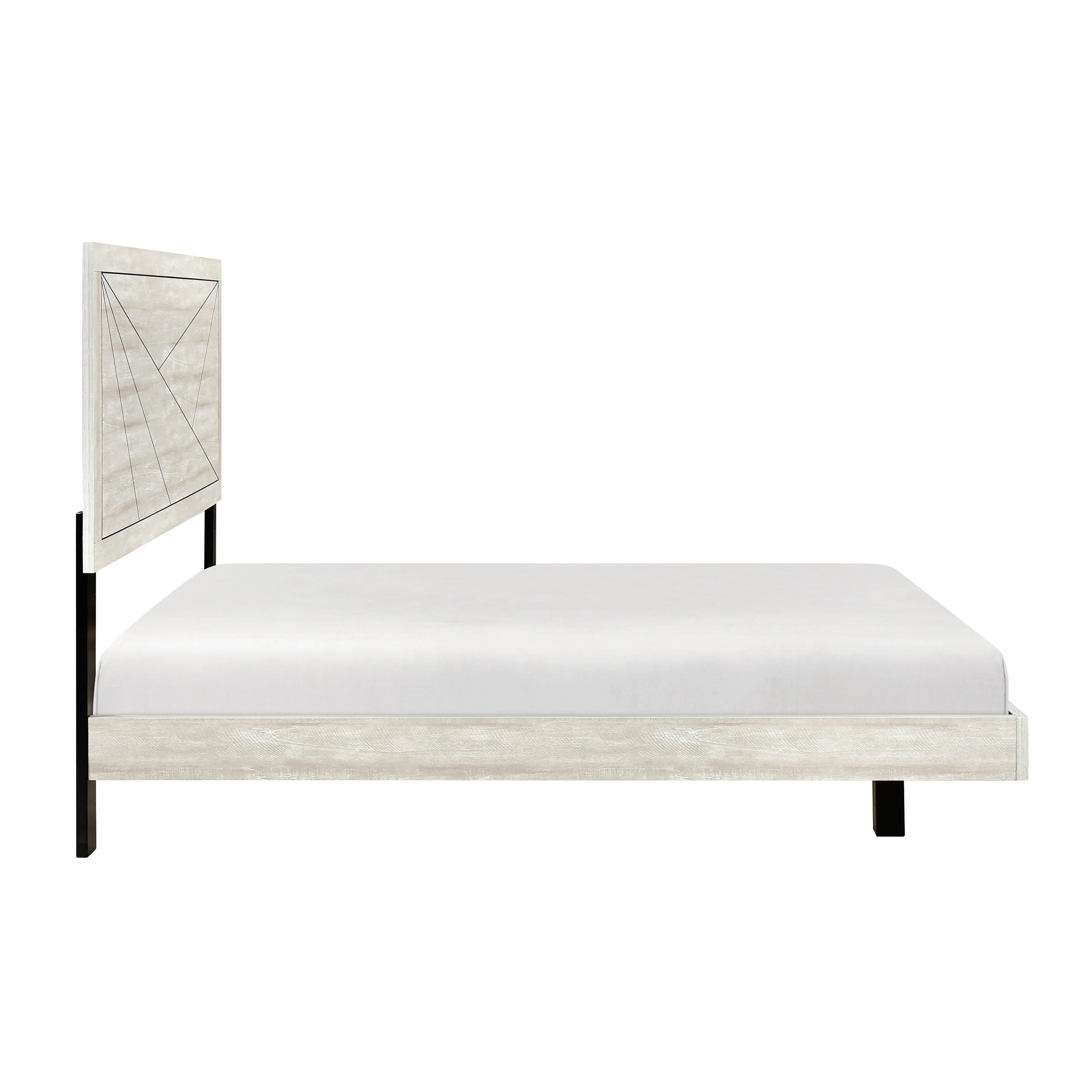 Aspen Gray Oak Queen Bed - Image 4