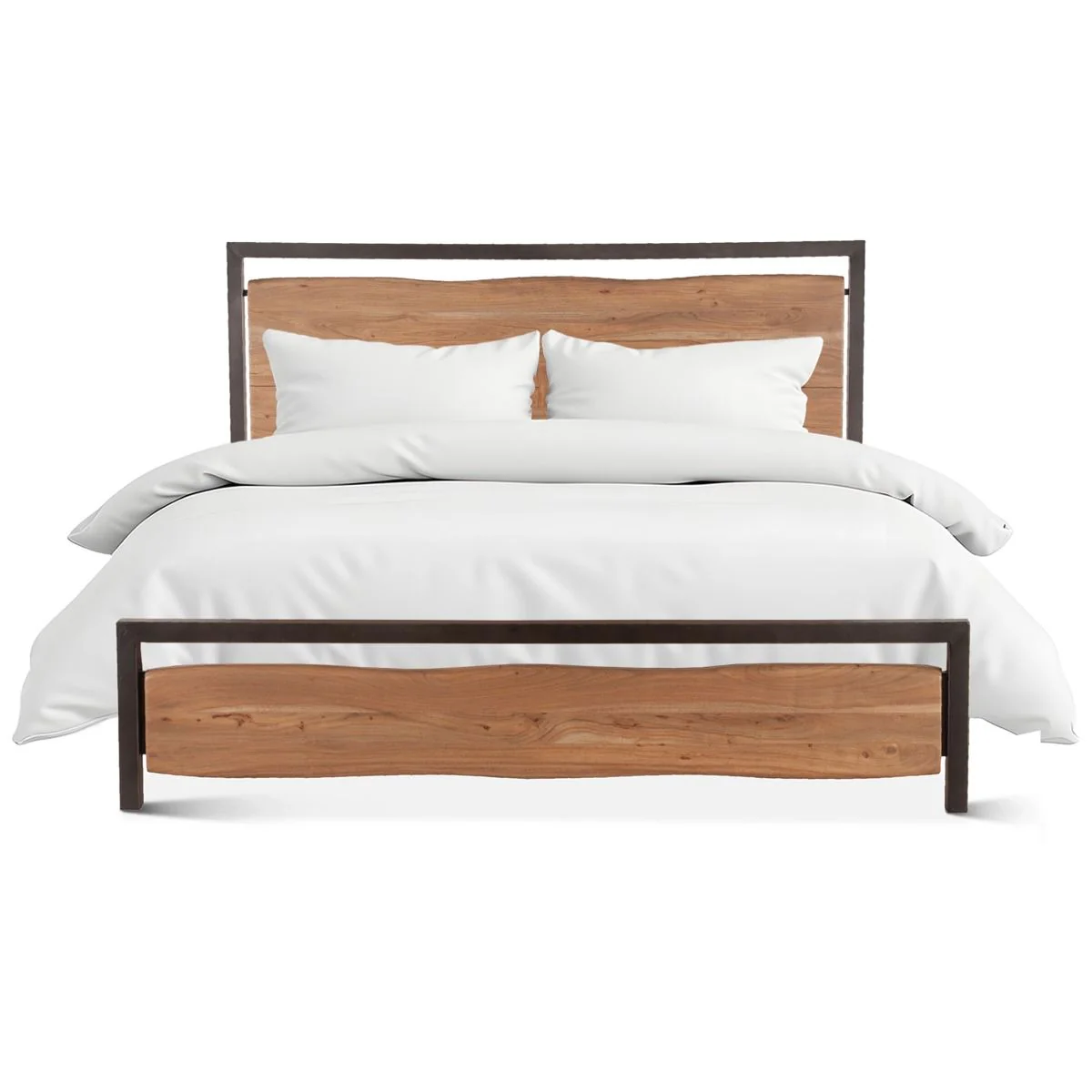 Aspen Queen Bed in Smoked Acacia - Image 8