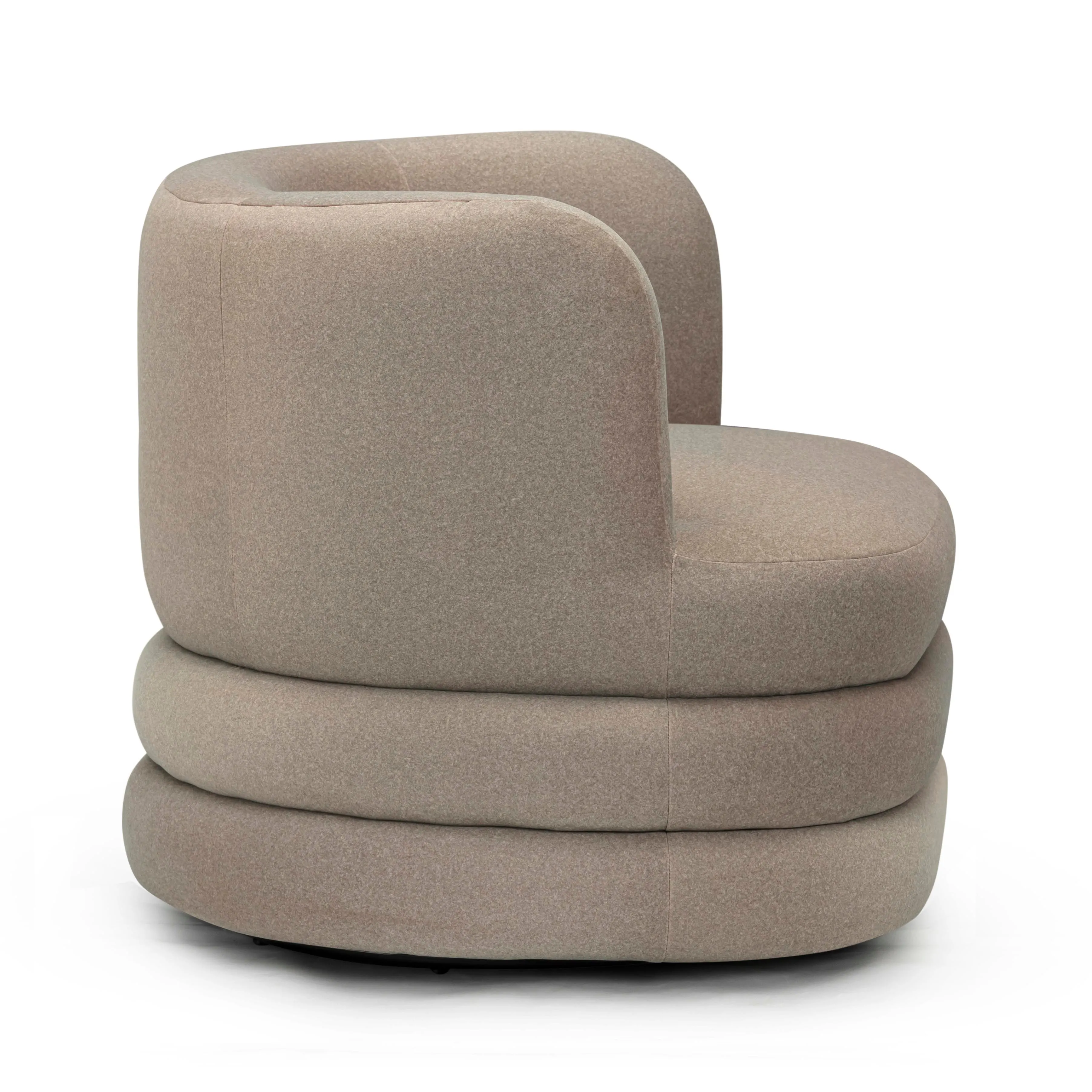 Astor Faux Mohair Swivel Hotel Lounge Chair - Image 11