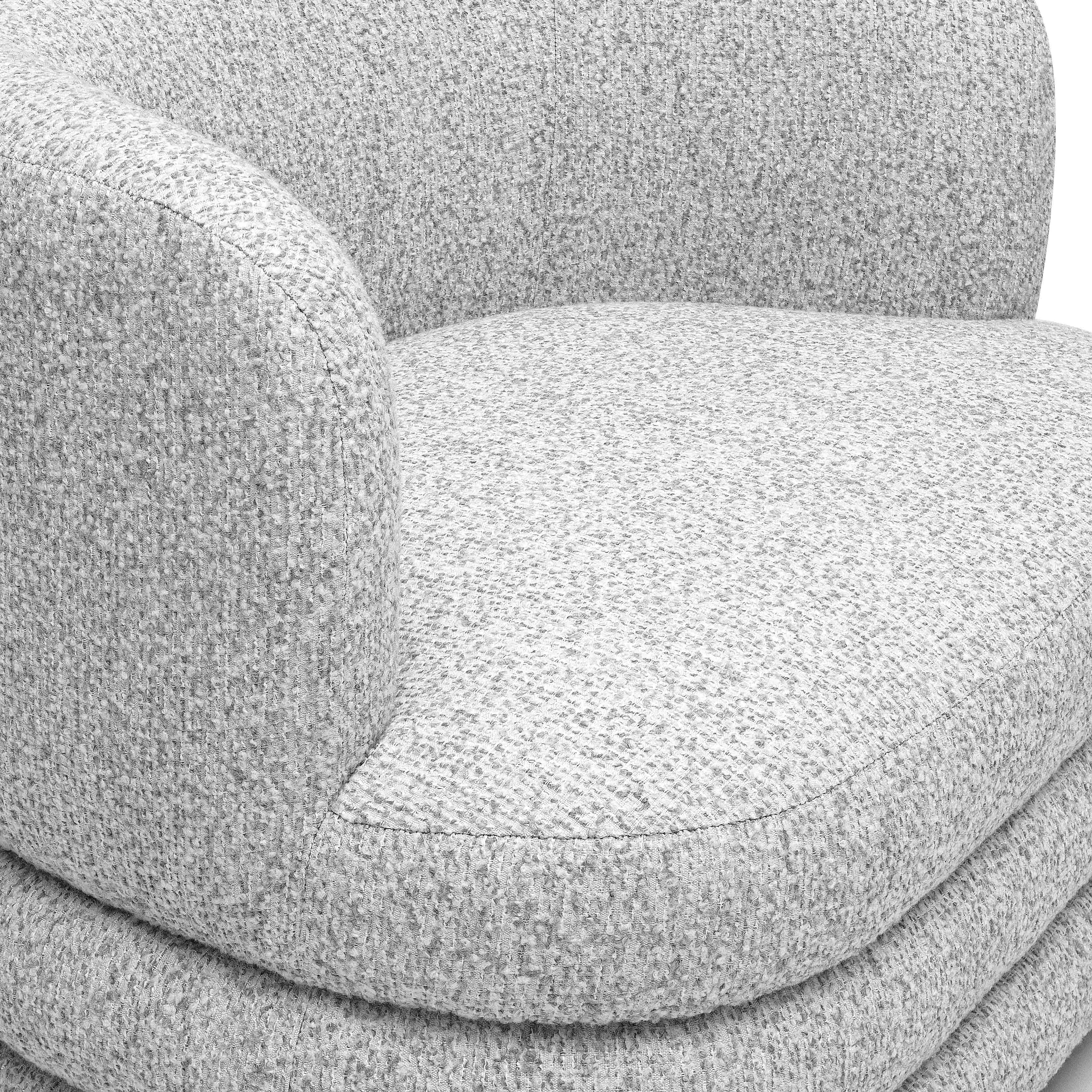 Astor Light Grey Swivel Hotel Lounge Chair - Image 5