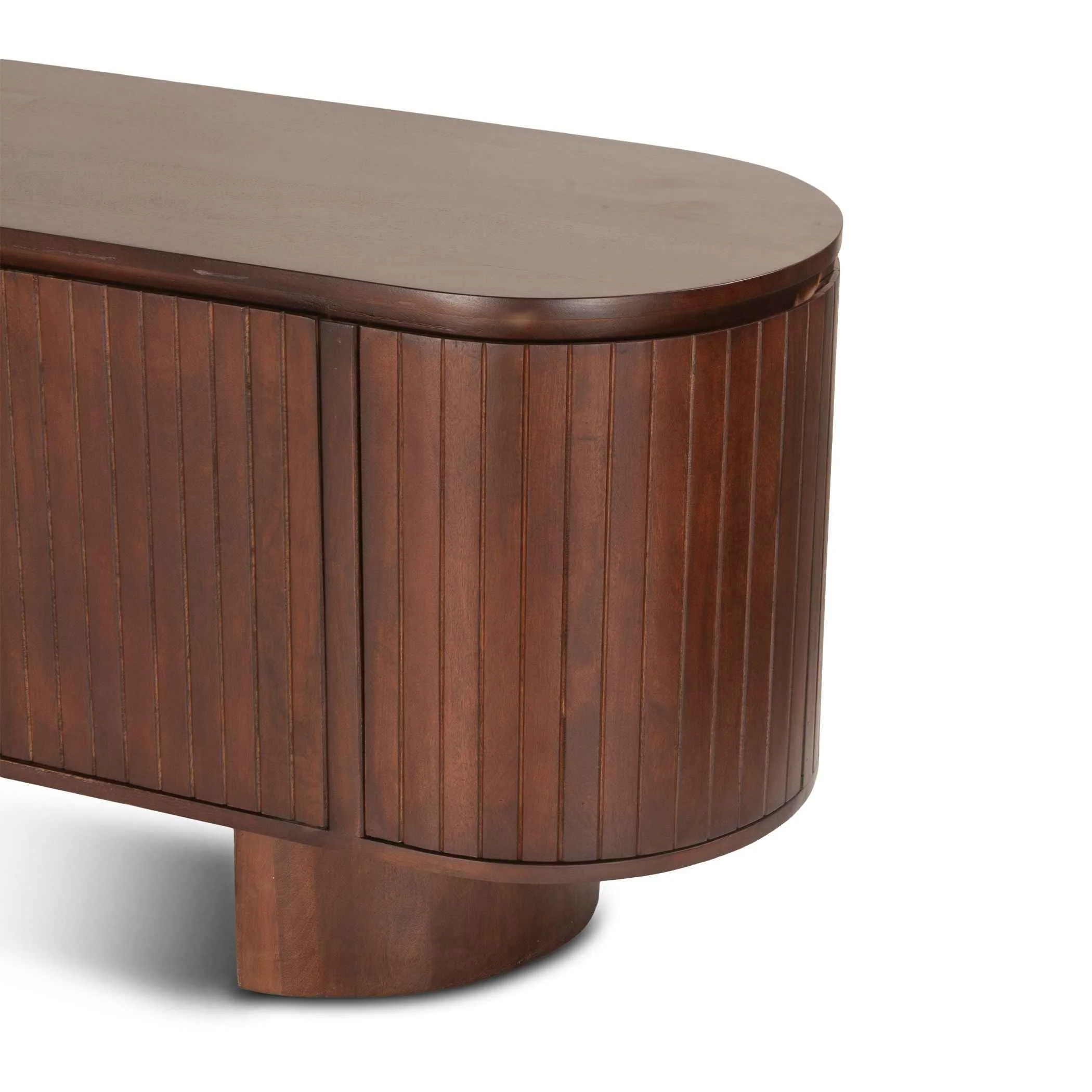 Athena 79" Media Cabinet in Aged Mahogany - Image 8