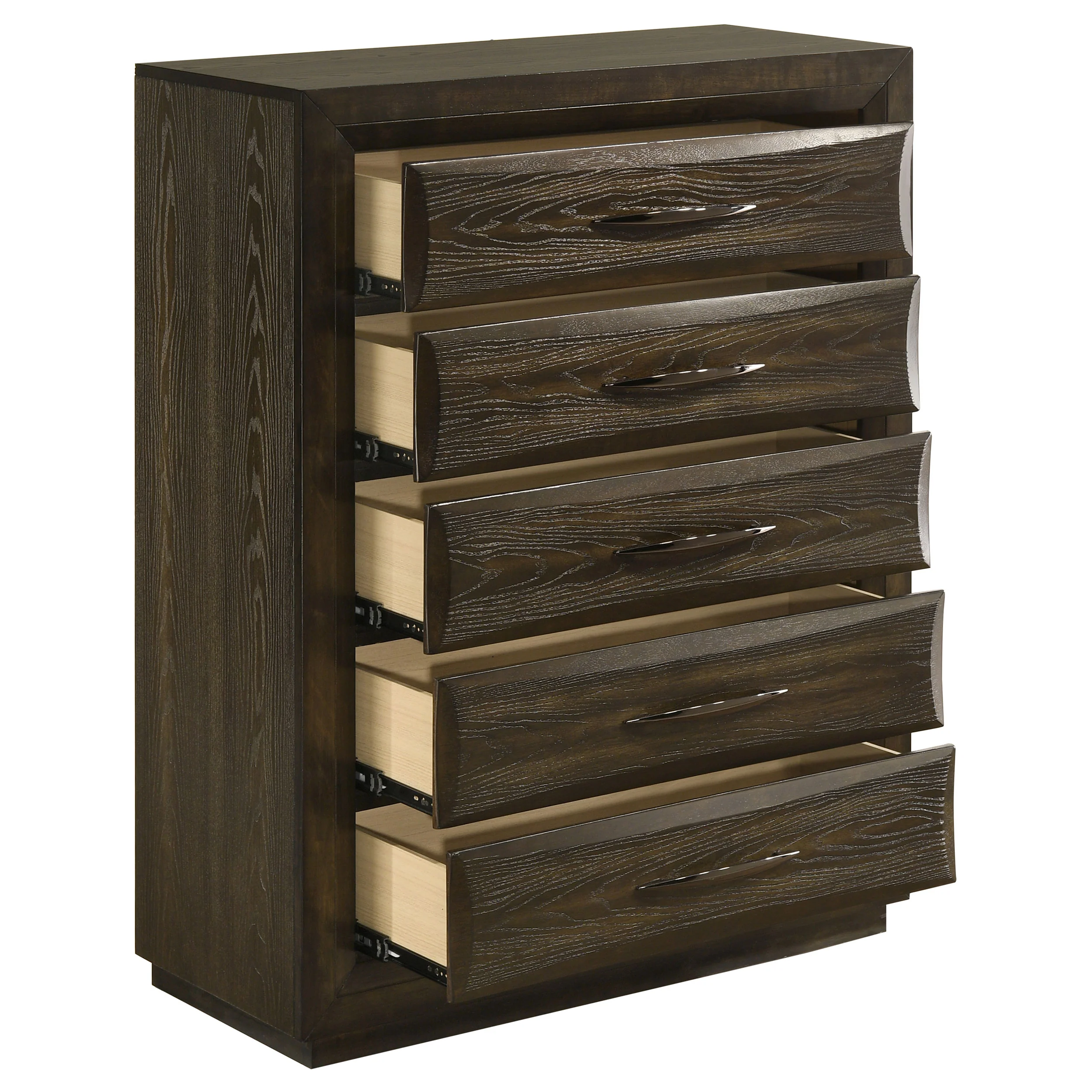 Atlas Dark Oak 5-drawer Bedroom Chest of Drawers - Image 10