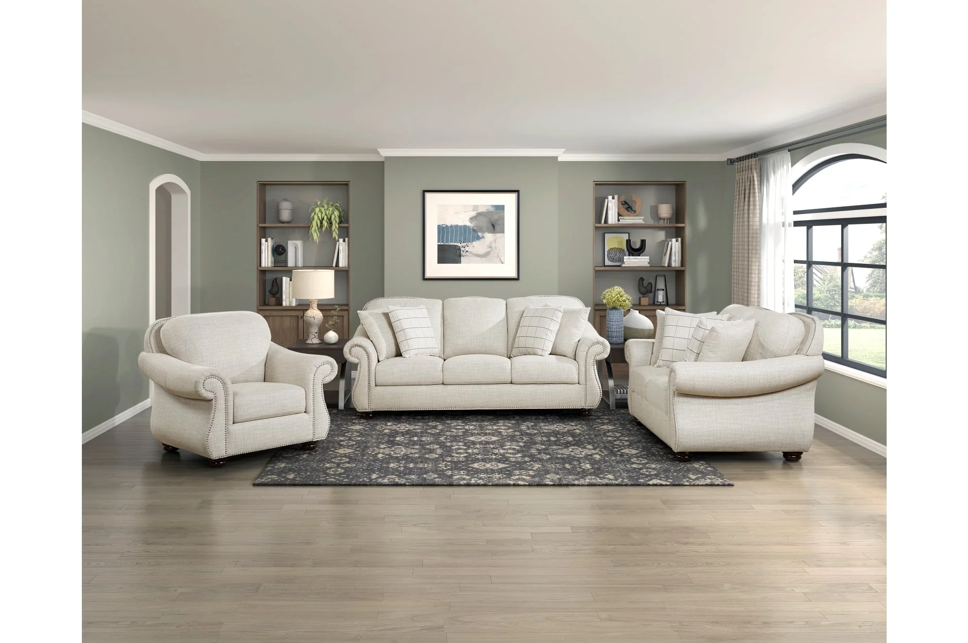 Attleboro Beige Chair - Image 2