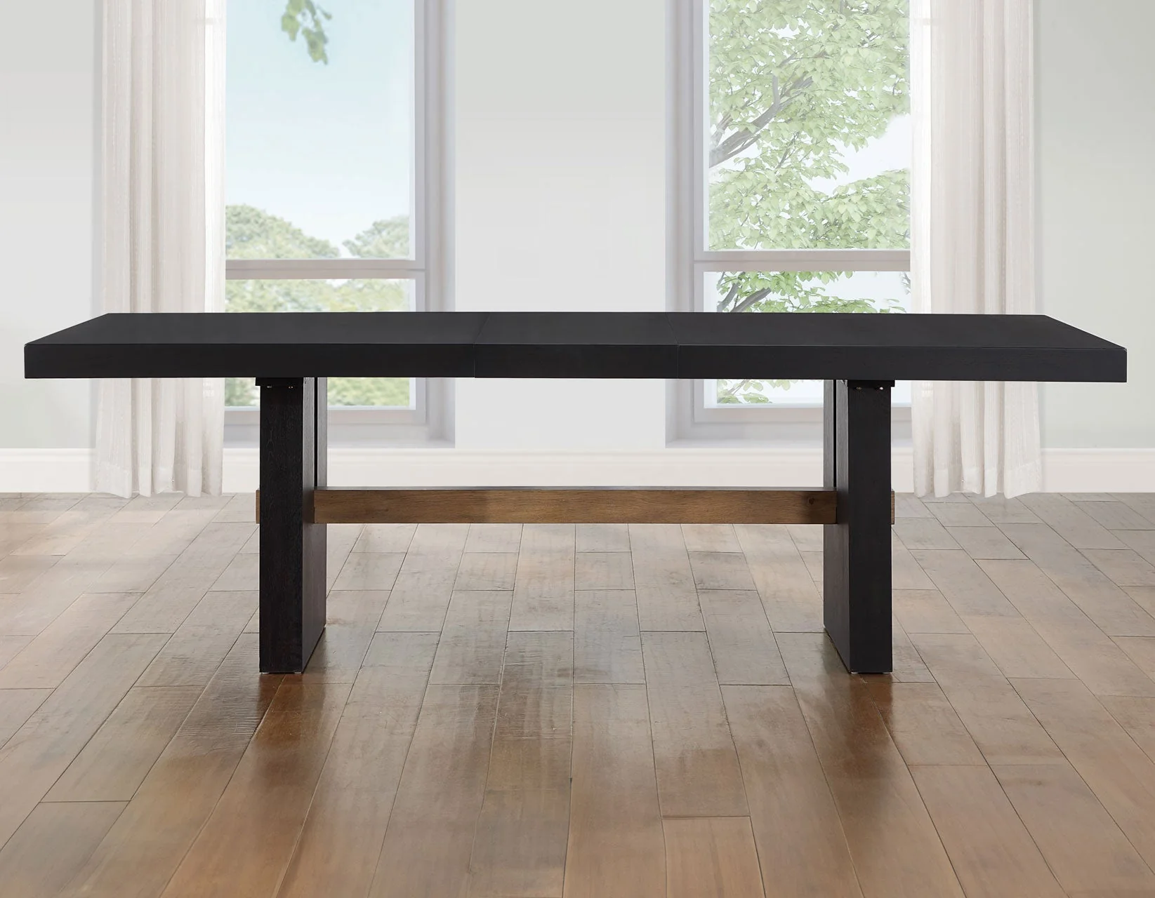 Aubrey 78-96″ Table w/18-inch Leaf, Black - Image 10