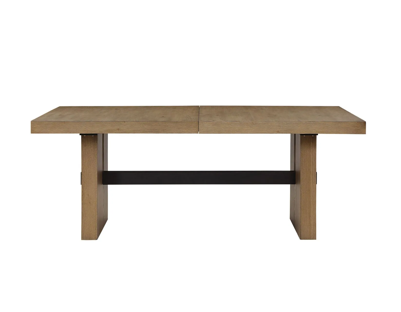 Aubrey 78-96″ Table w/18-inch Leaf, Waxed Driftwood - Image 9