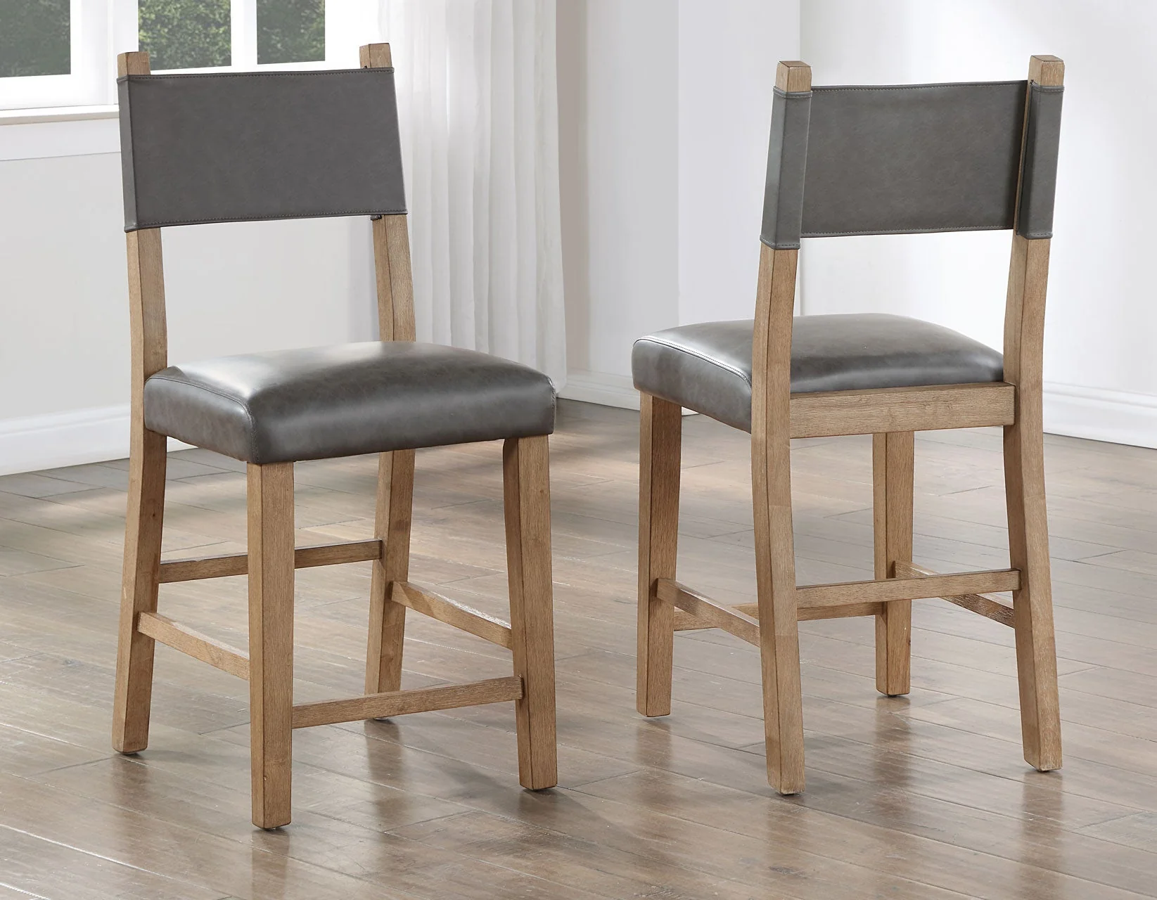 Aubrey Driftwood Counter Height Dining Set - Image 3