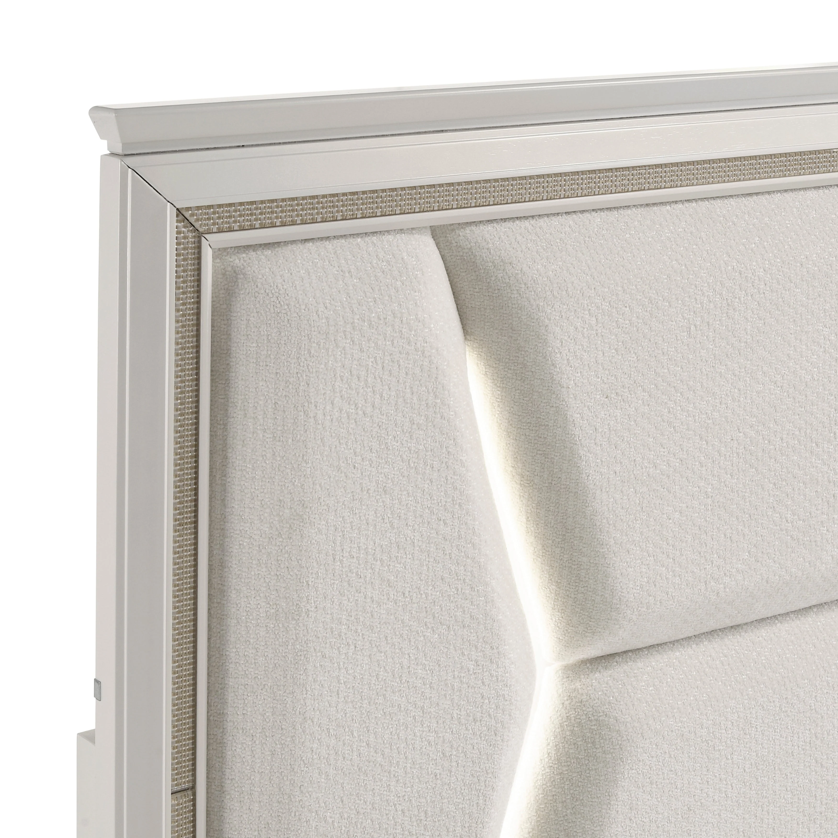 Audra White King Panel Bed - Image 8