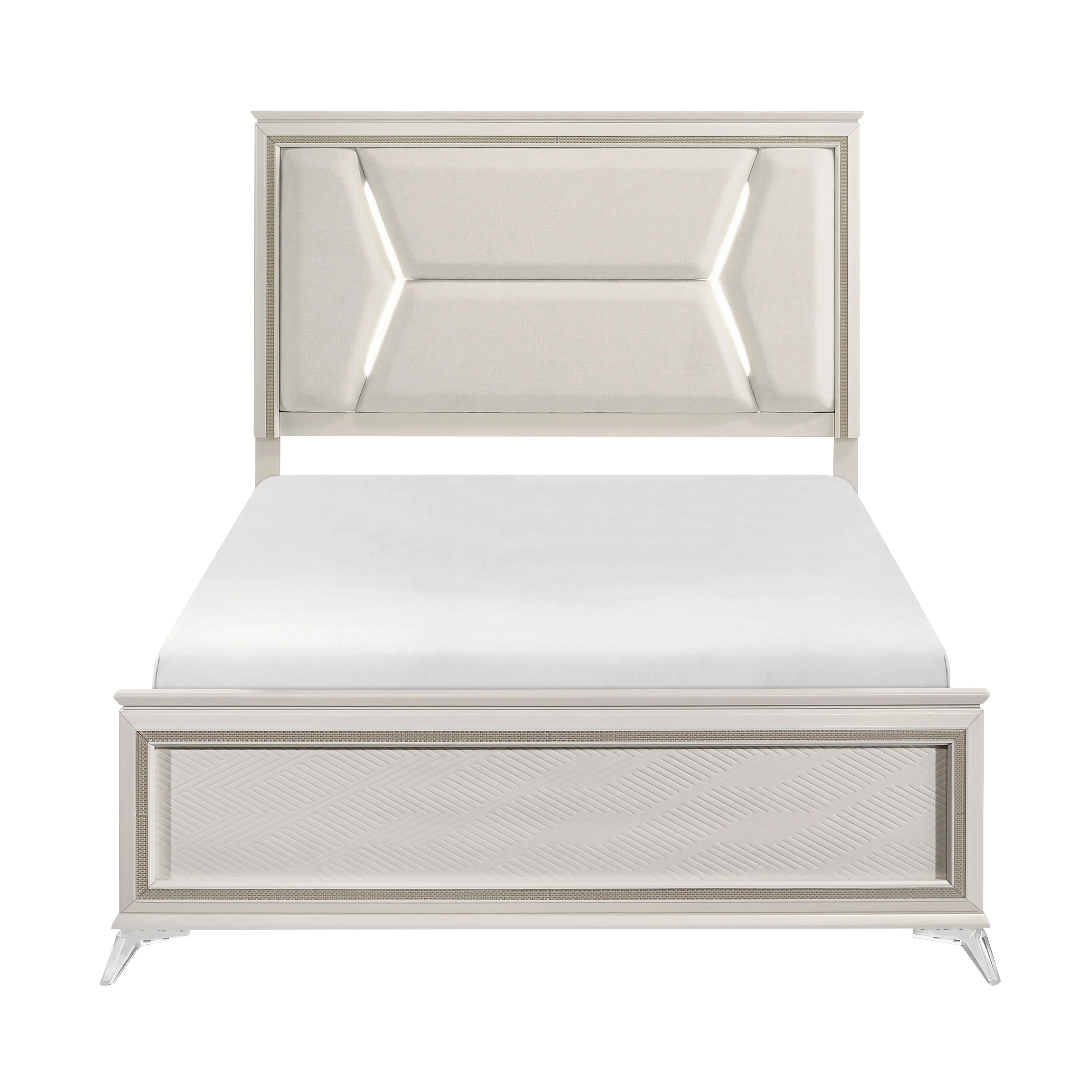Audra White Panel Bedroom Set - Image 2