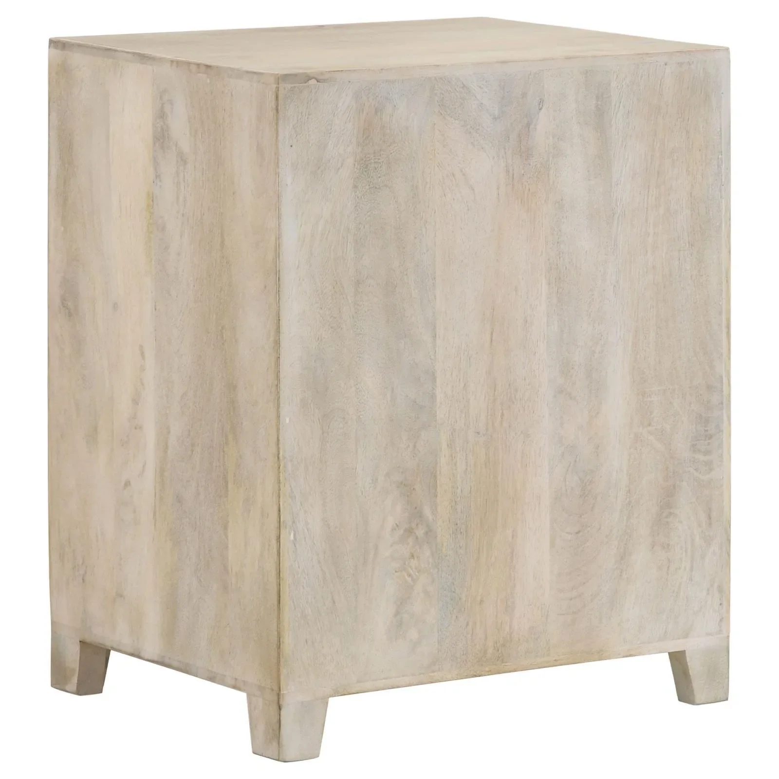 August White Washed 1-Door Accent Cabinet - Image 7