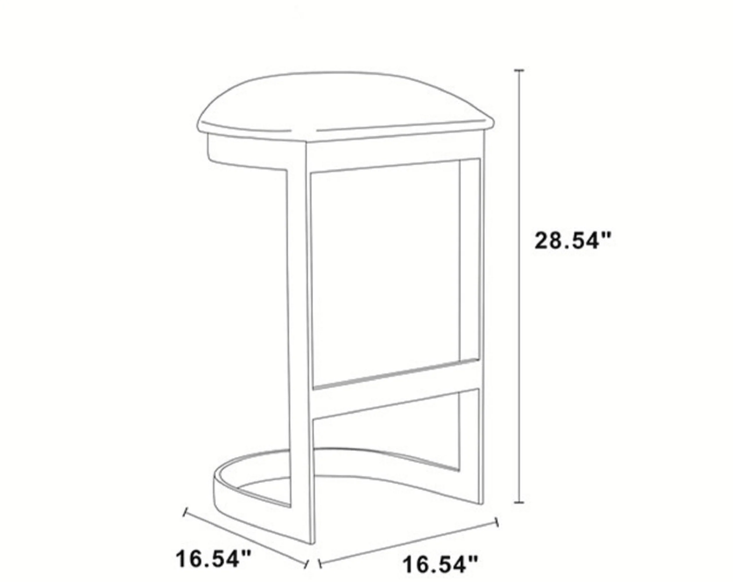 Aura Bar Stool in White and Polished Brass - Image 3