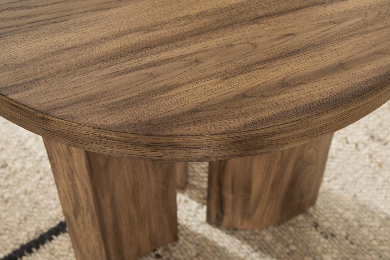 Austanny Warm Brown Coffee Table and 2 End Tables - Image 13