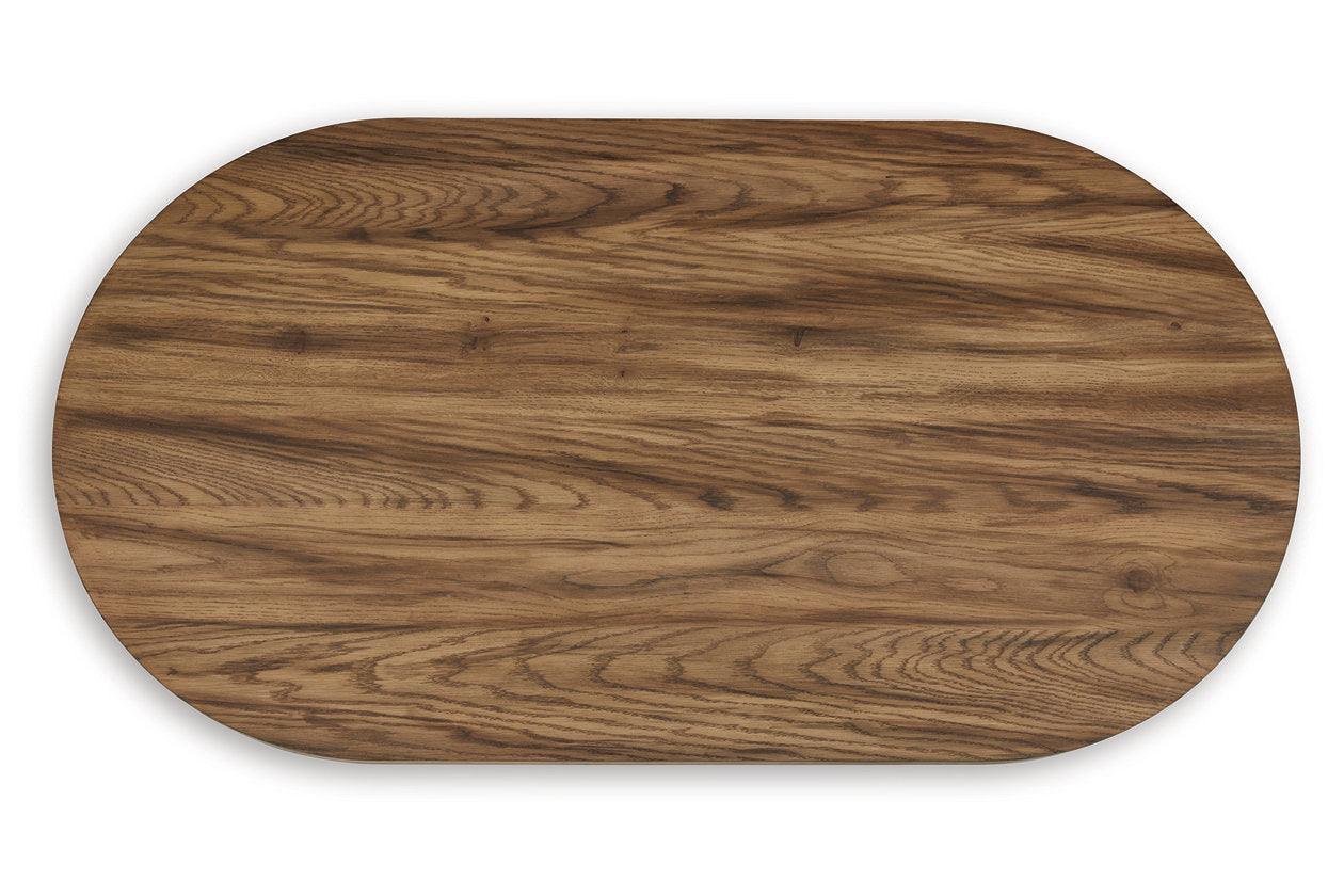 Austanny Warm Brown Coffee Table and 2 End Tables - Image 7