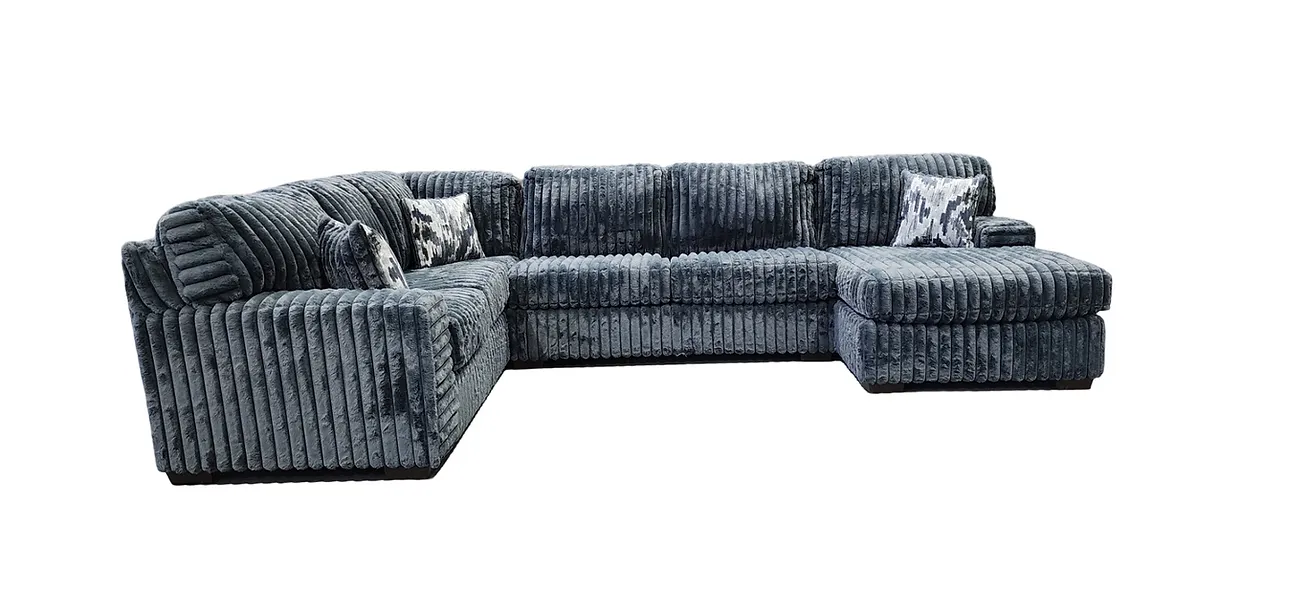 Austin Charcoal 3-Piece Right Arm Facing (RAF) Sectional - Image 2