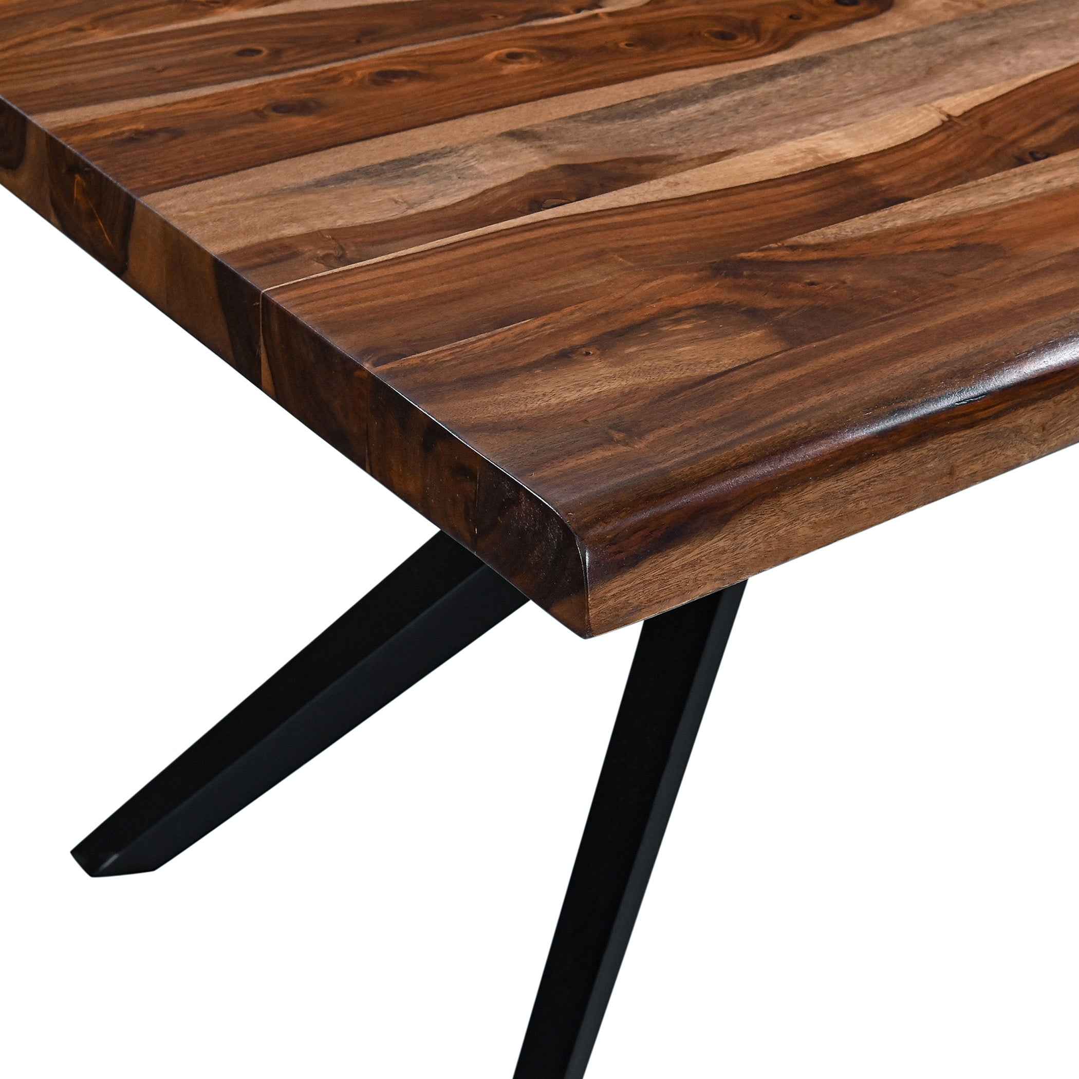 Austin Loft 72" Dining Table in Natural Sheesham - Image 7
