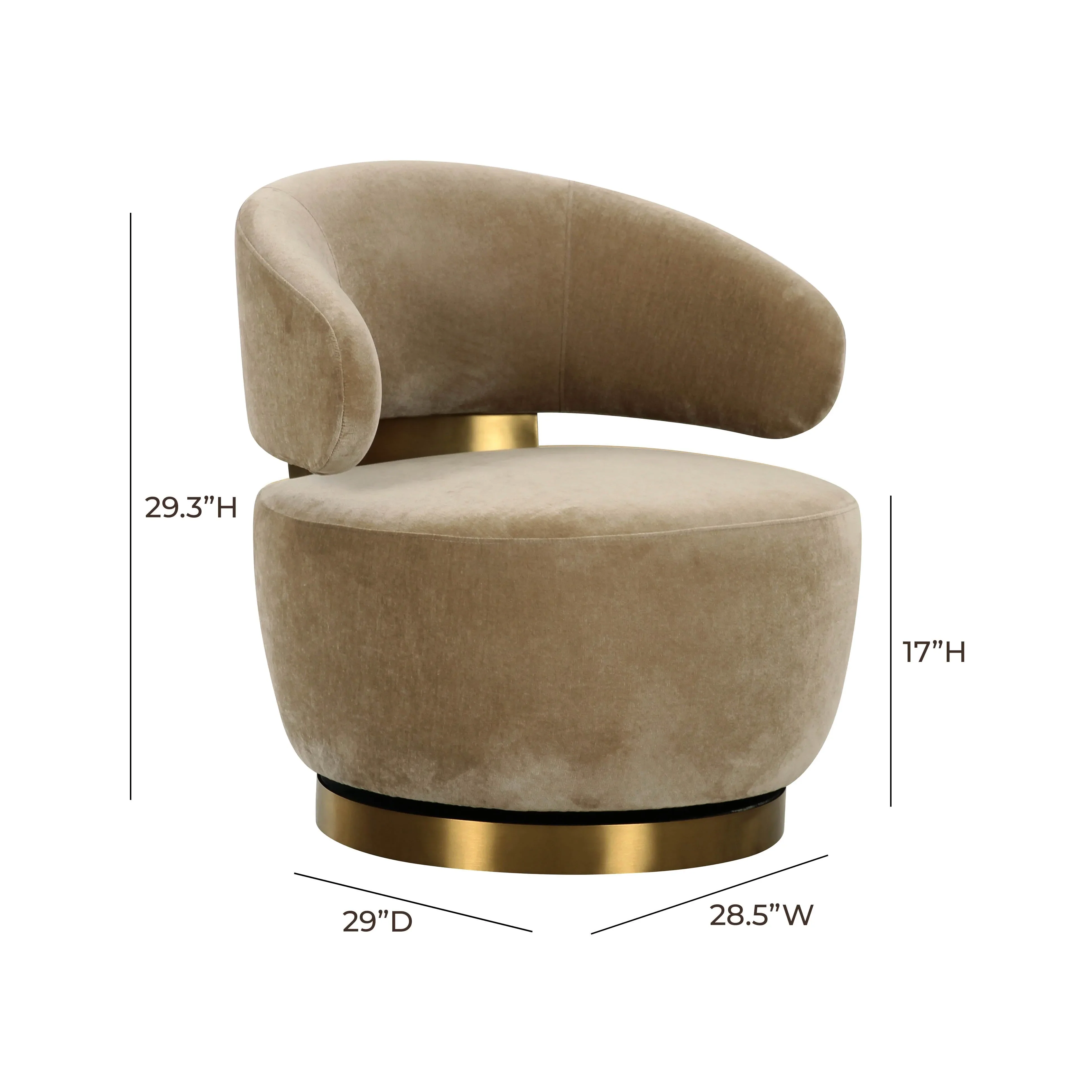 Austin Upcycled Swivel Chair - Image 6