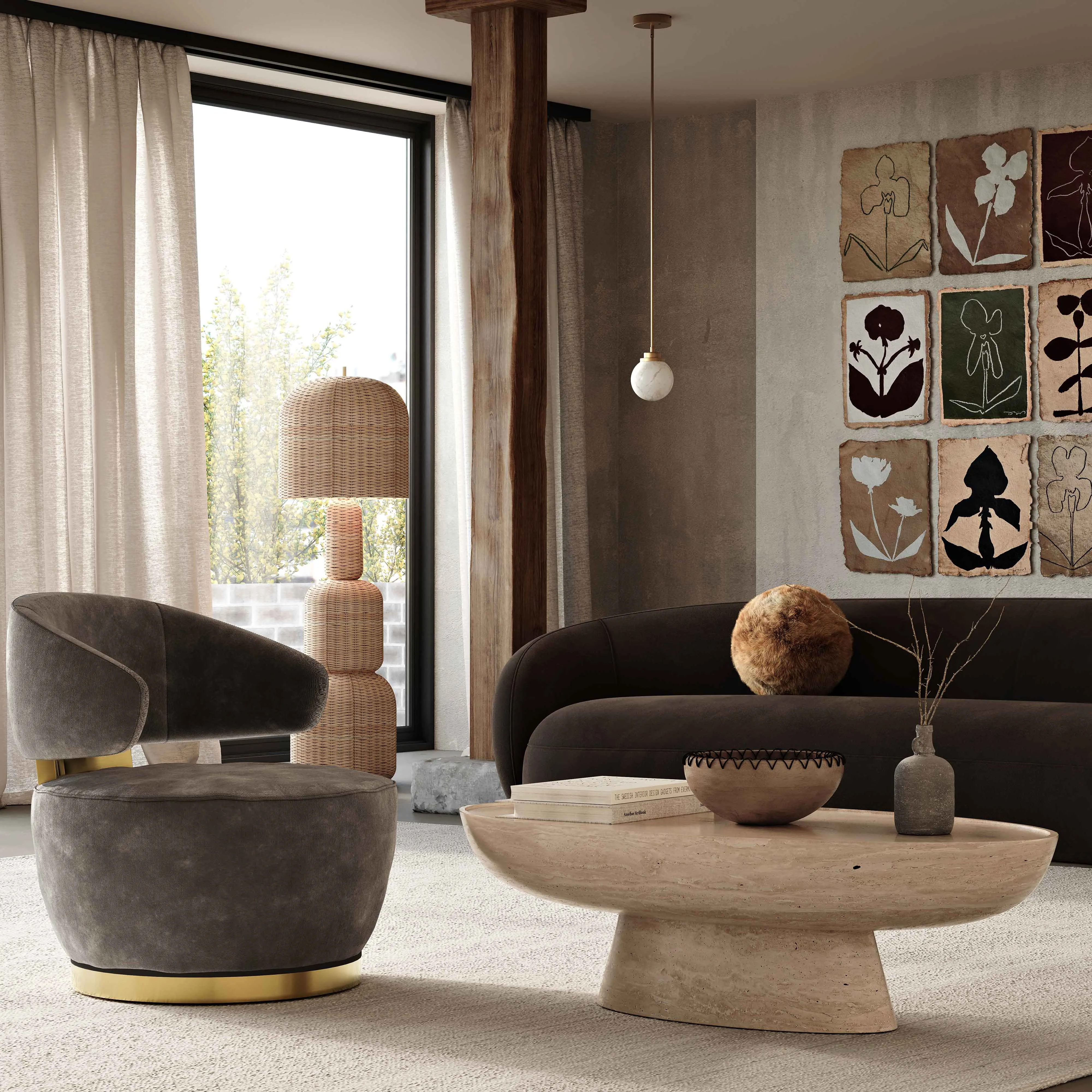 Austin Upcycled Swivel Chair - Image 8