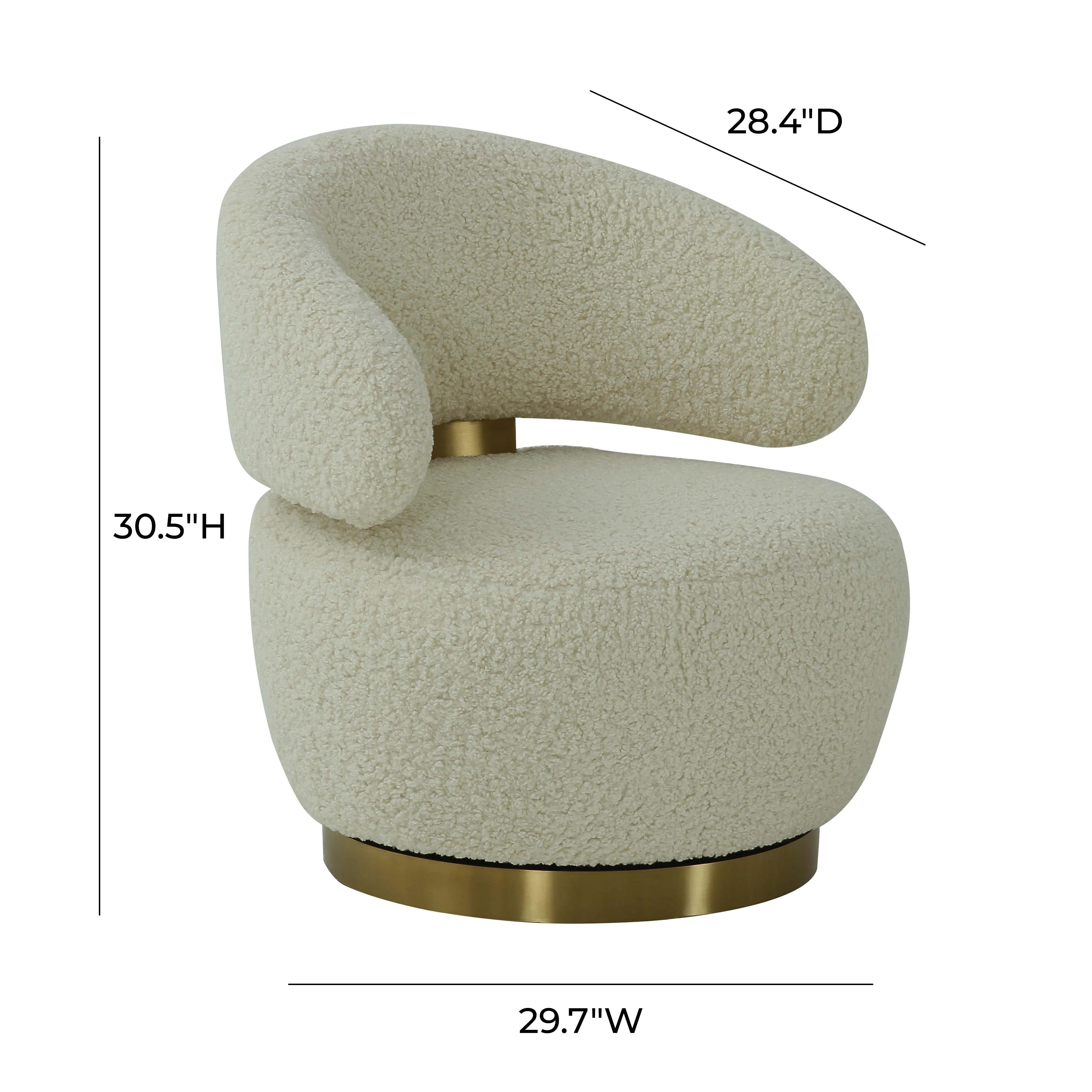Austin Upholstered Swivel Chair - Image 7