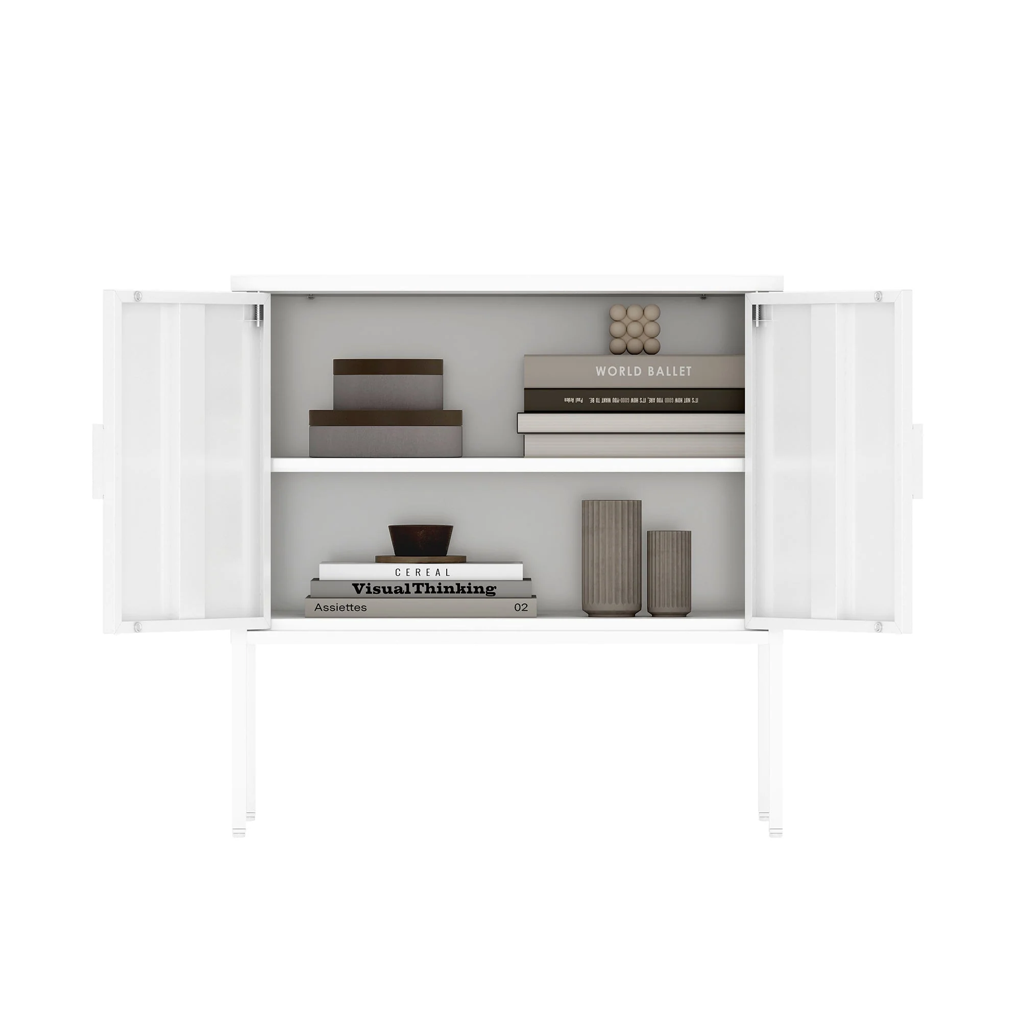 Ava 23.6" Accent Cabinet in White - Image 12