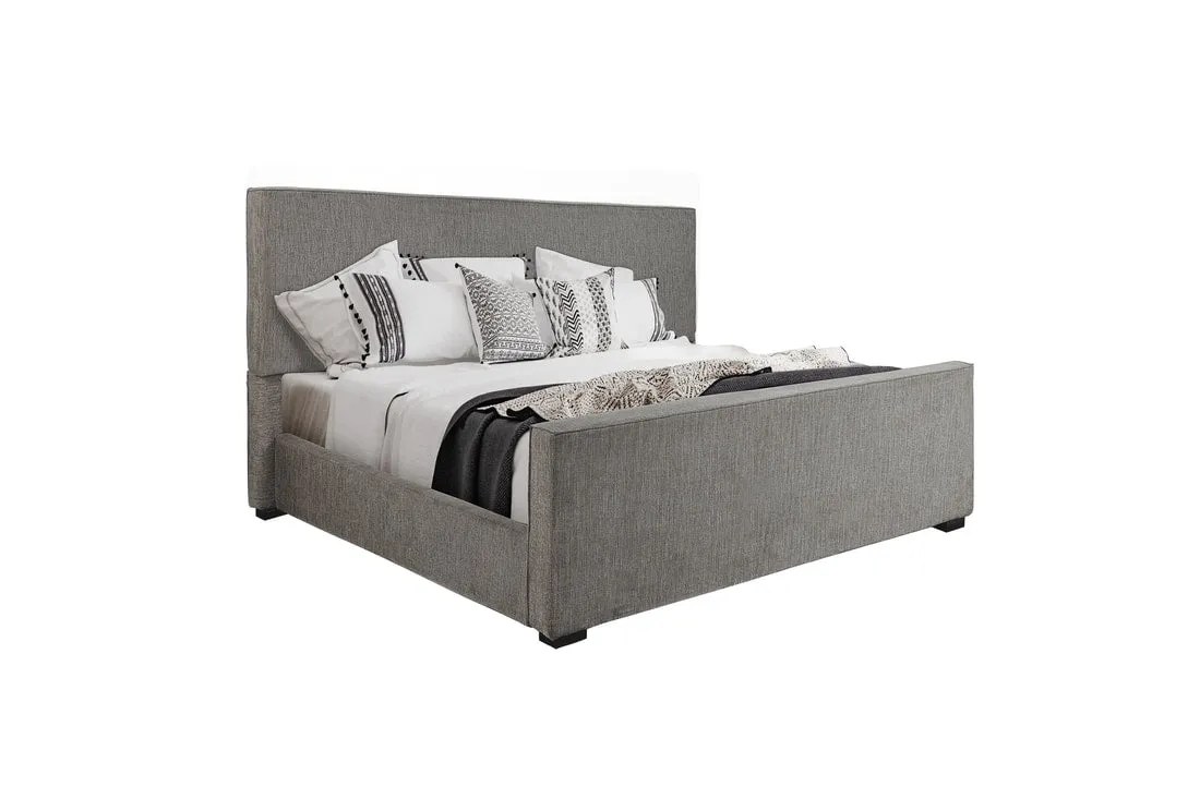 Ava Grey Queen Panel Bed - Image 2