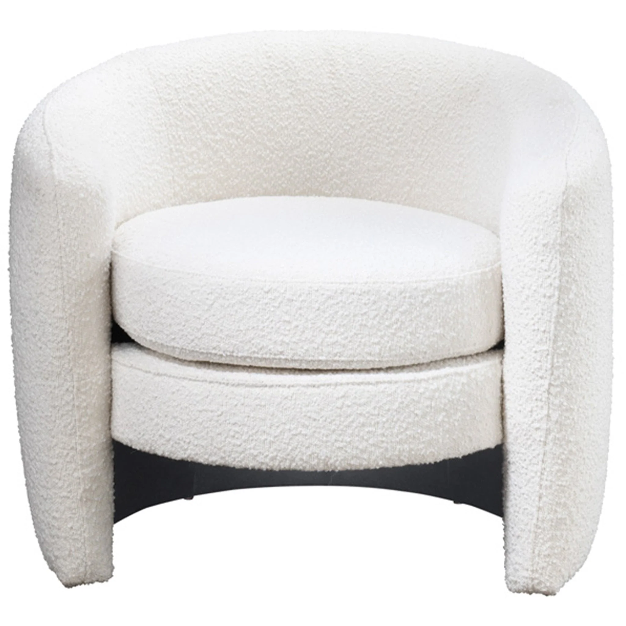 Avalon White Boucle Lounge Chair - Image 6