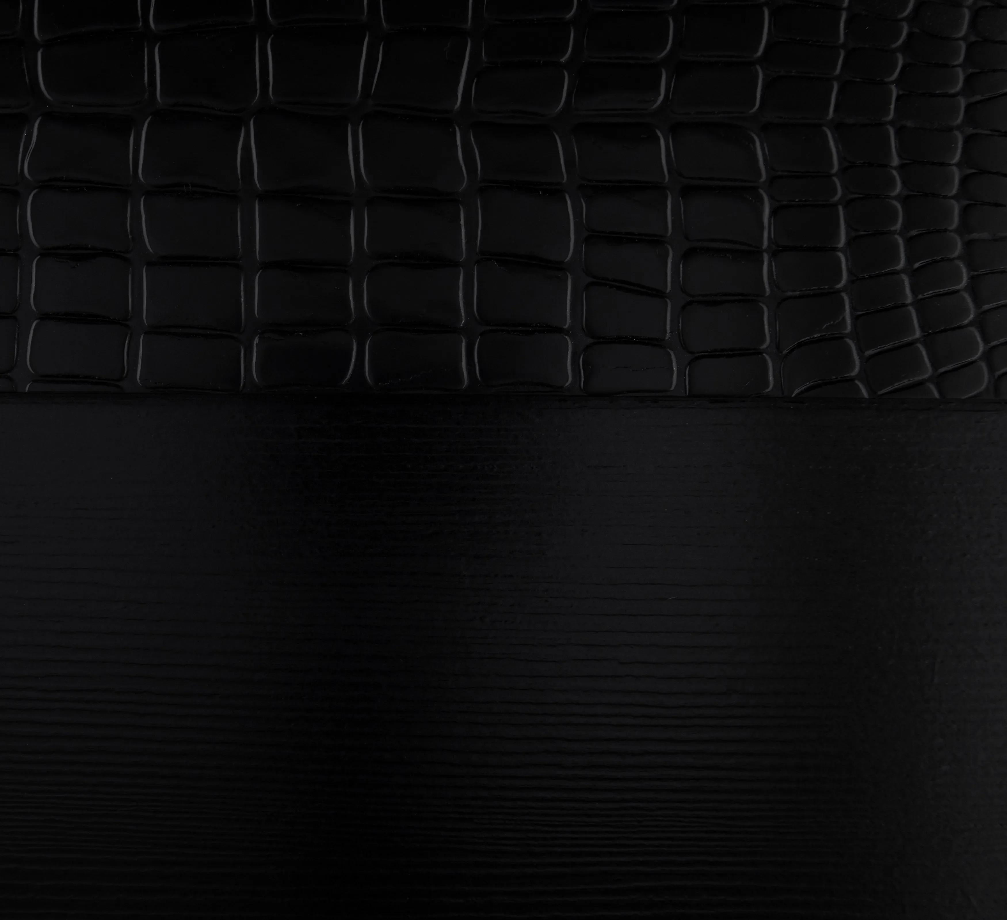 Aveline Black King LED Upholstered Panel Bed - Image 7