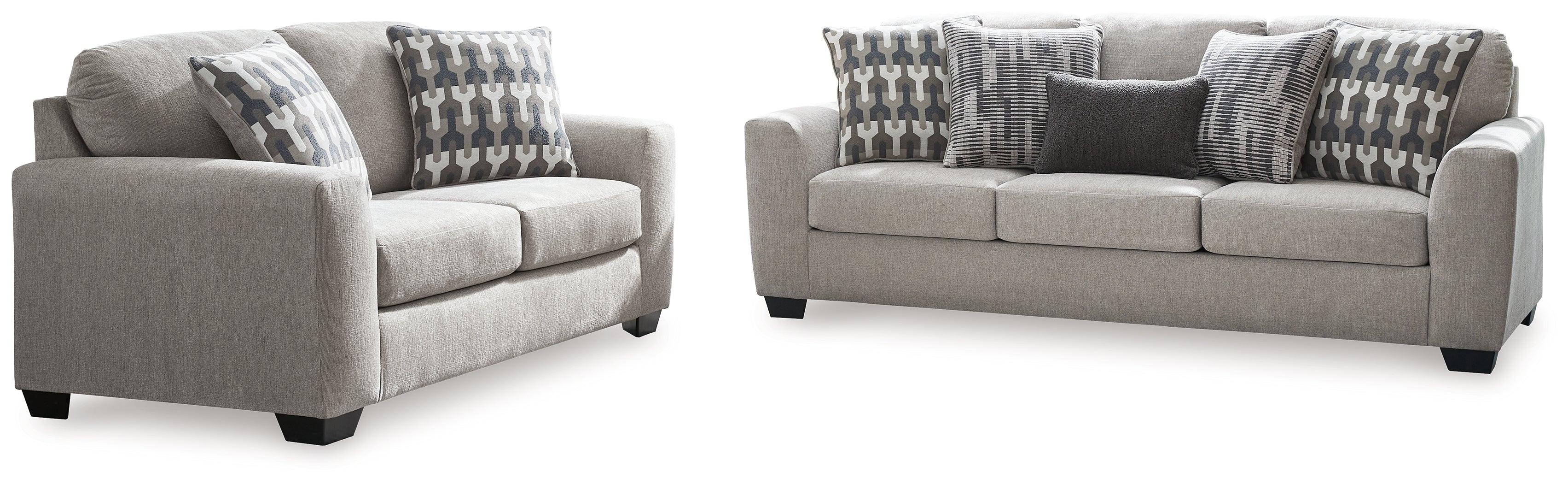 Avenal Park Flannel Sofa and Loveseat - Image 4