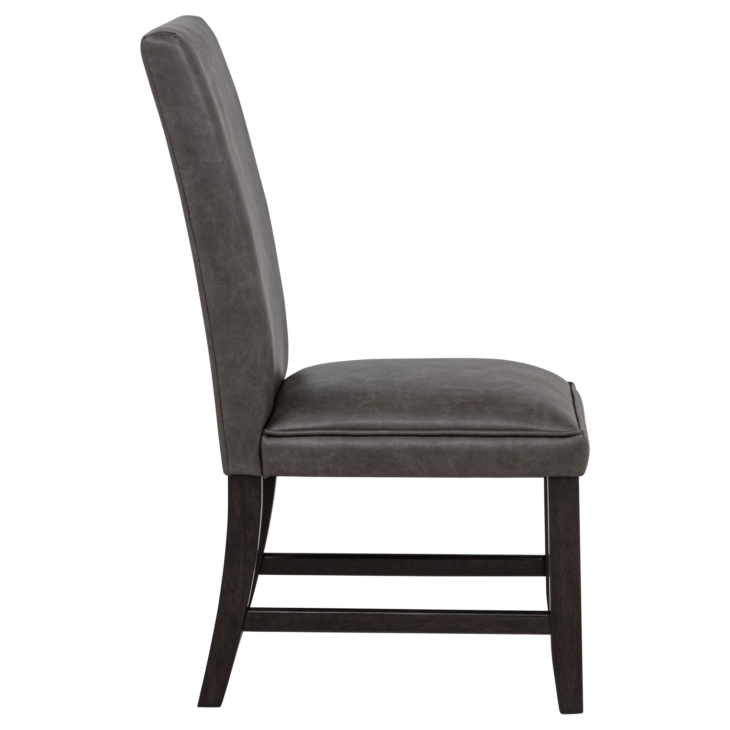 Averill Dark Grey Faux Leather Upholstered Dining Side Chair (Set of 2) - Image 10