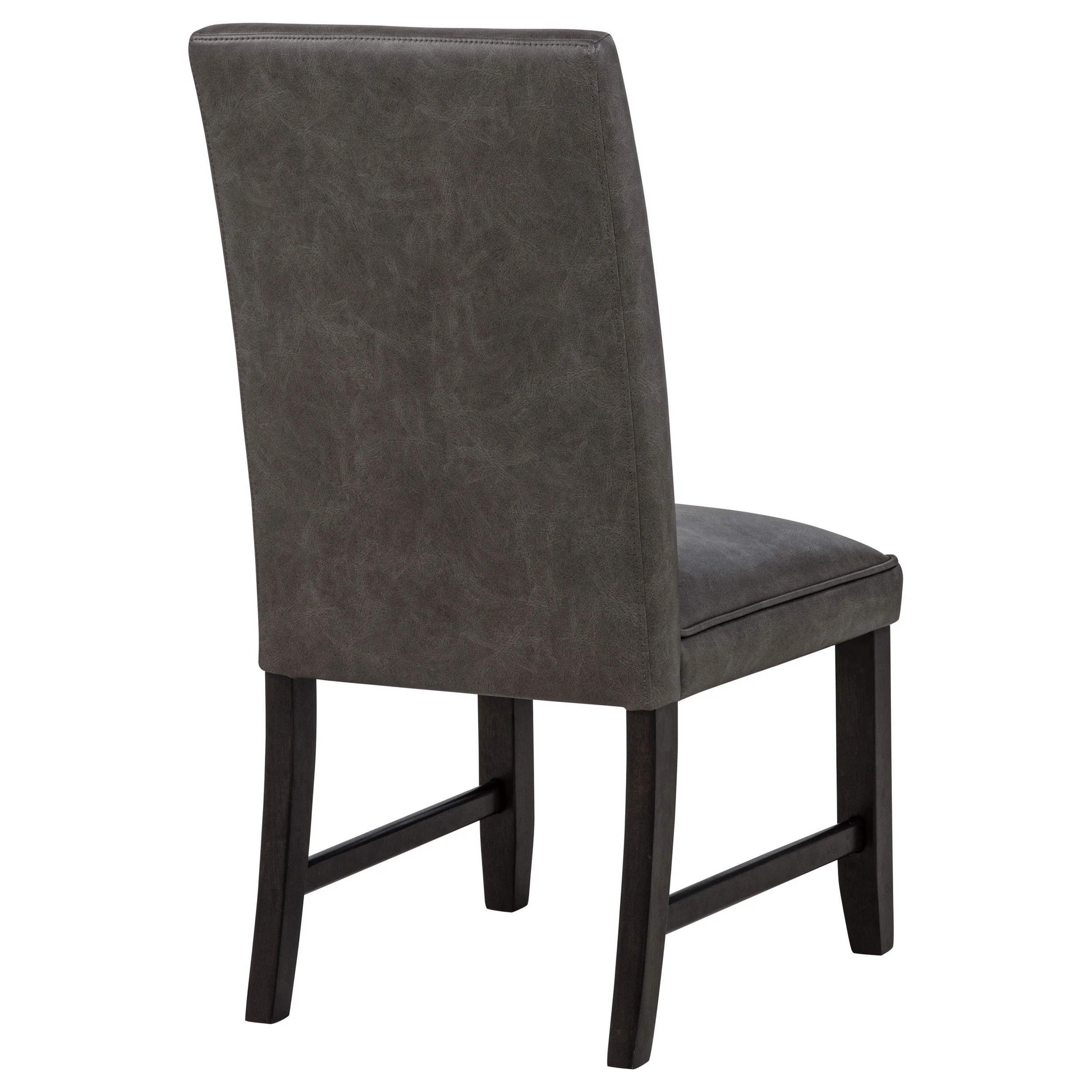Averill Dark Grey Faux Leather Upholstered Dining Side Chair (Set of 2) - Image 9