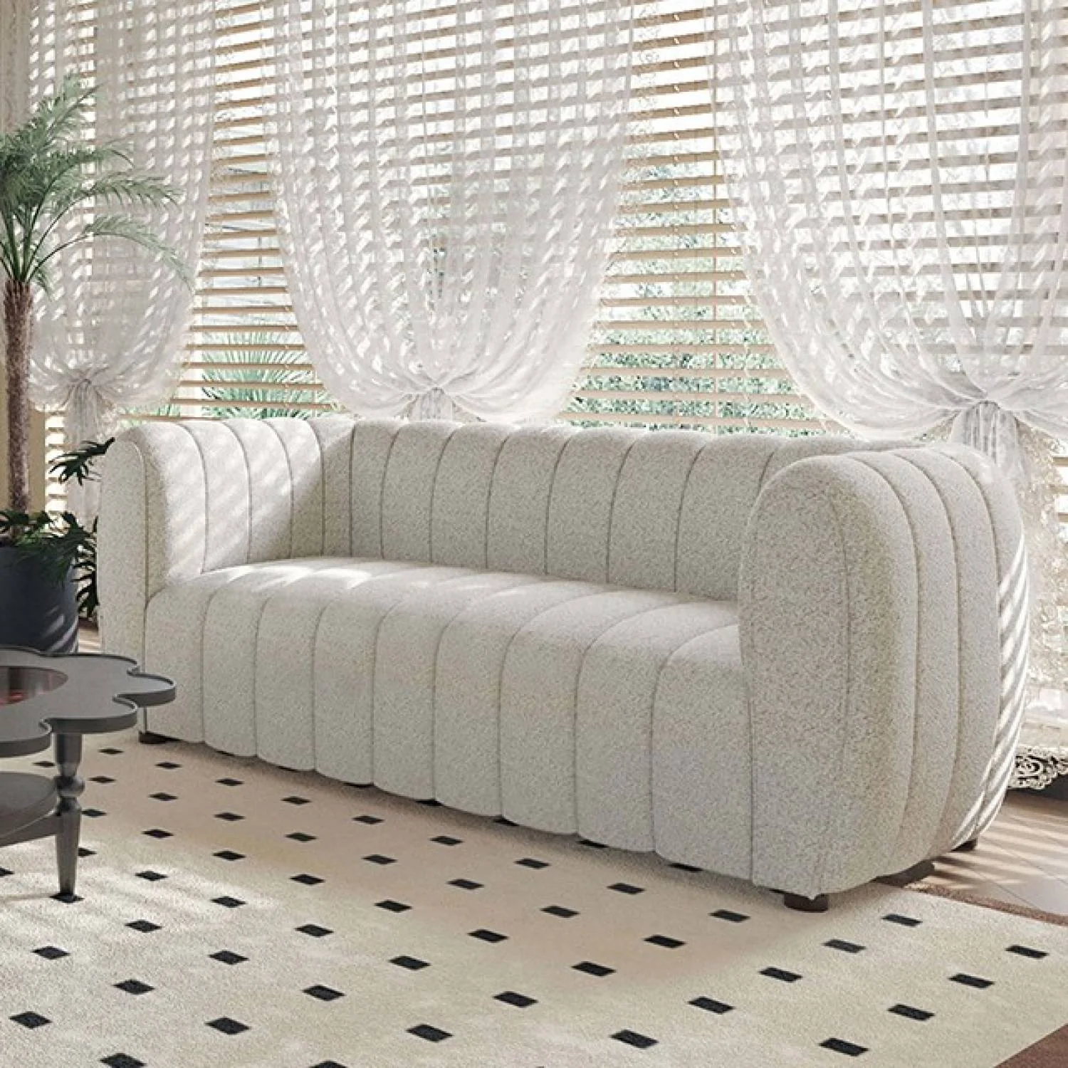 Aversa Off-White Sofa & Loveseat - Image 2