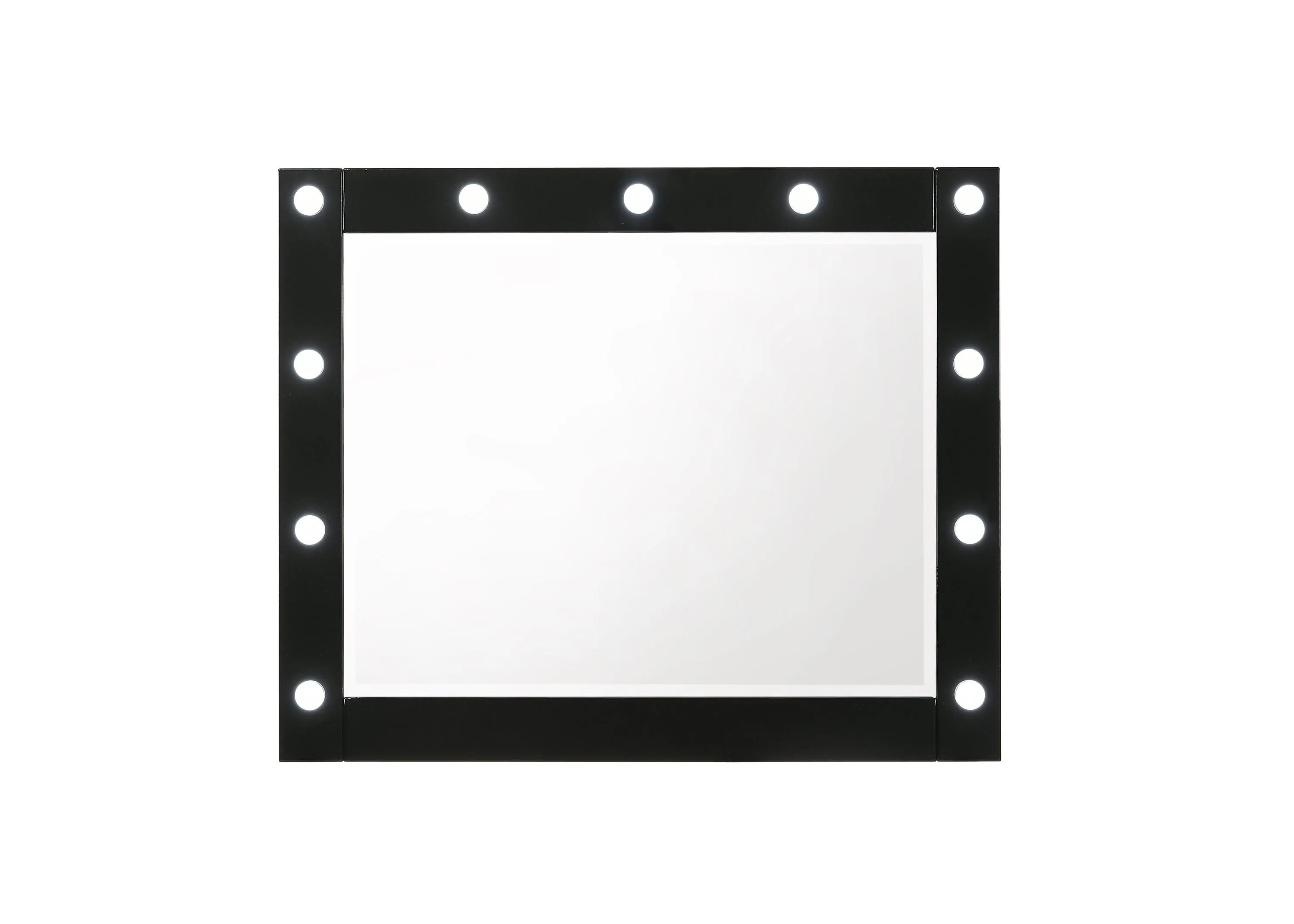 Avery Black Makeup Vanity Set with Lighted Mirror - Image 13
