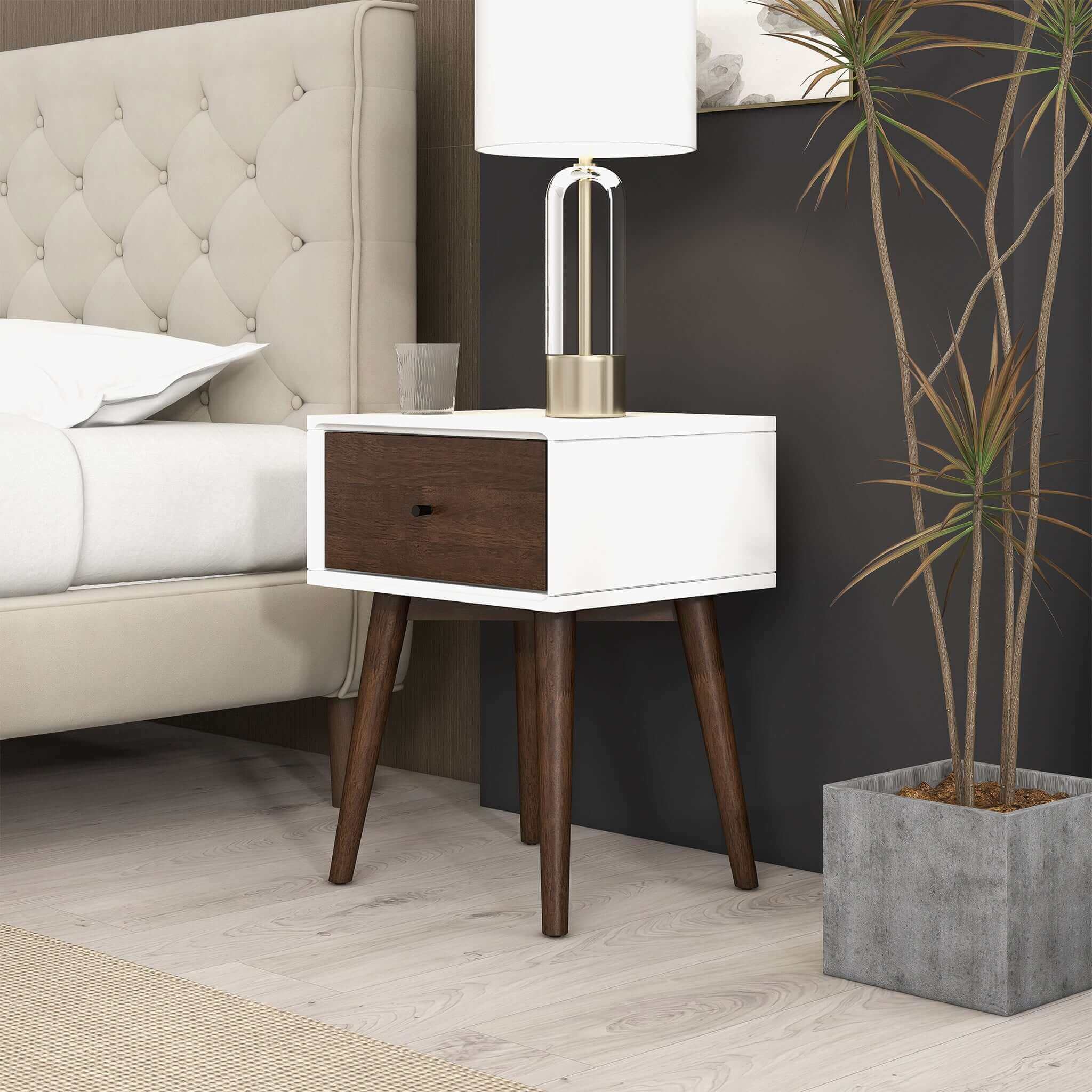 Avery  Solid Wood Night Stand 1 Drawer - Image 3
