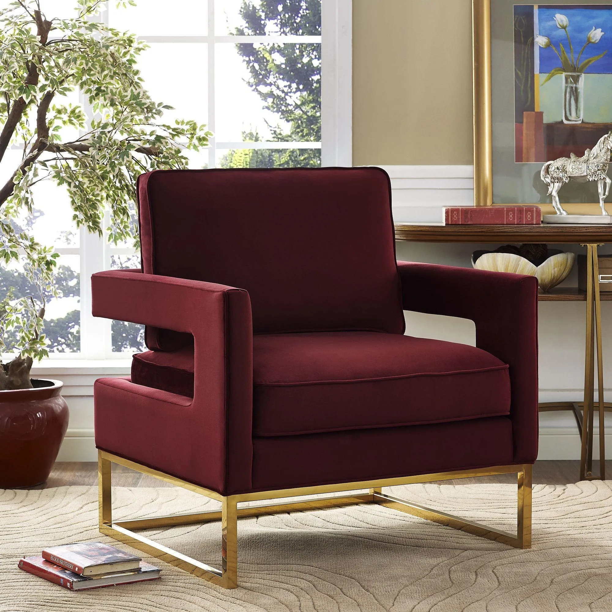 Avery Velvet Accent Chair - Image 20
