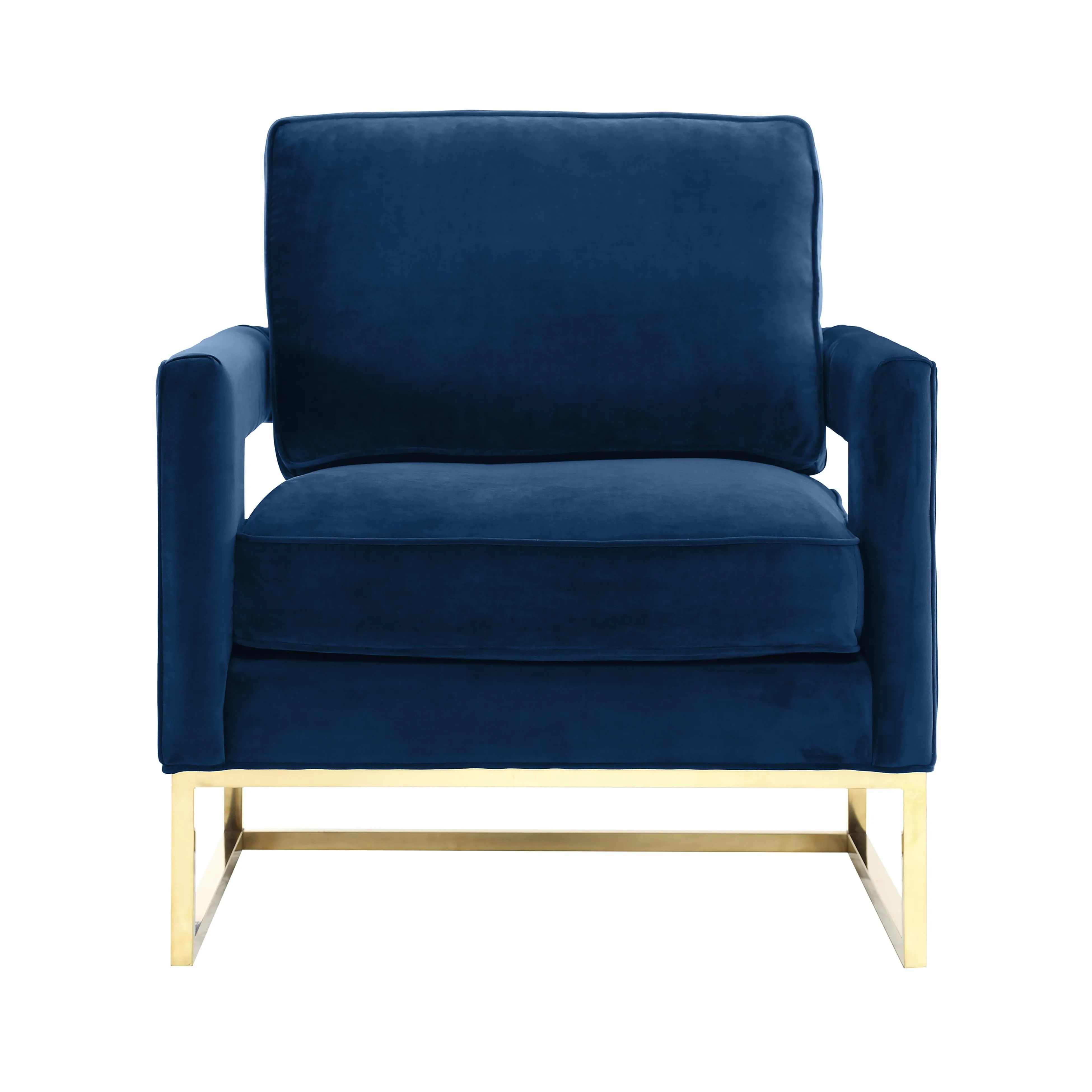 Avery Velvet Accent Chair - Image 3