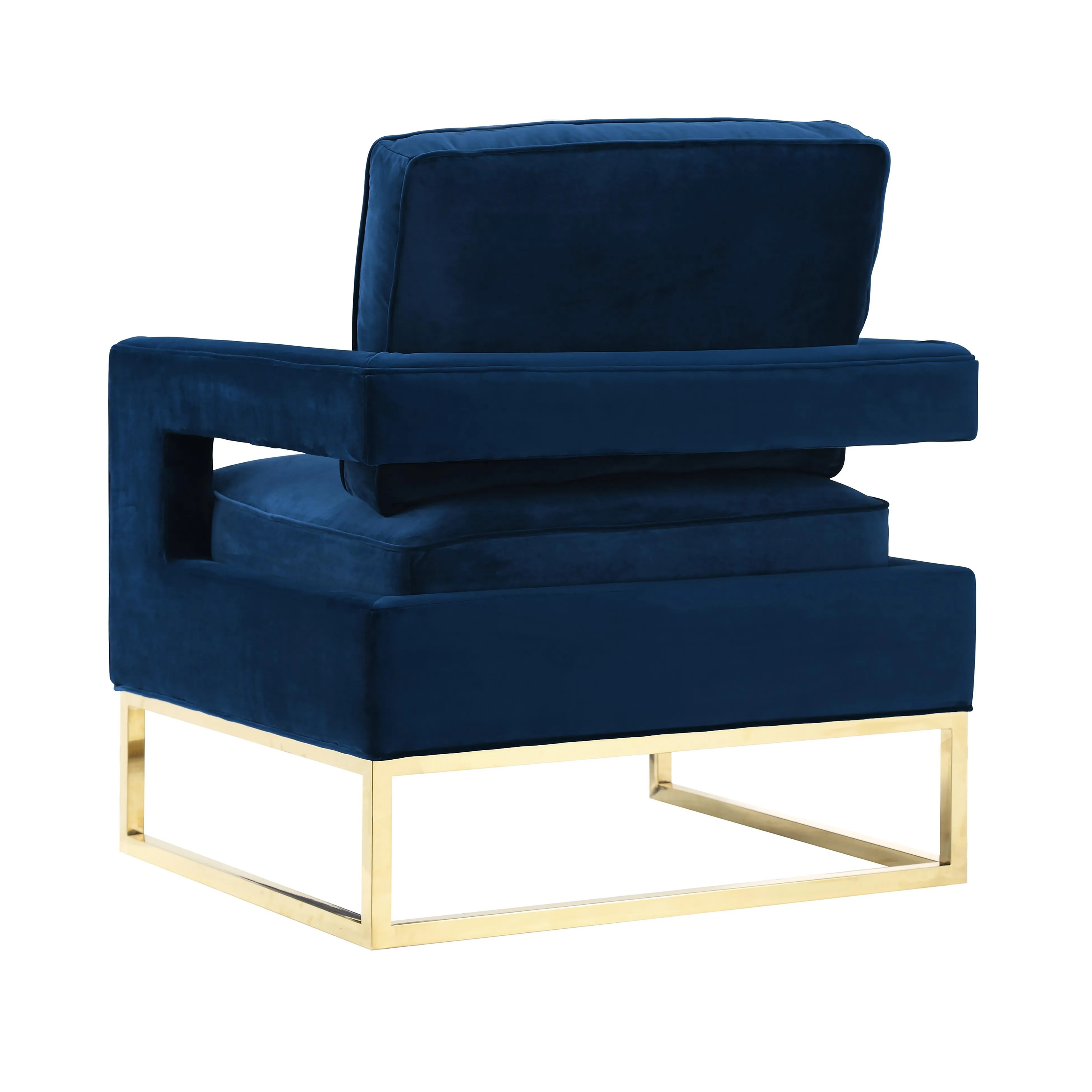 Avery Velvet Accent Chair - Image 4