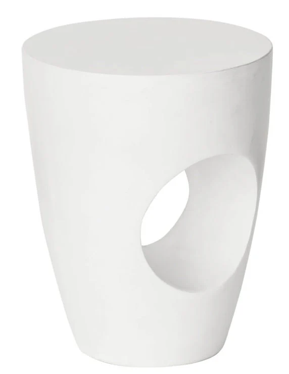 Aylard Outdoor Stool Cream White - Image 3