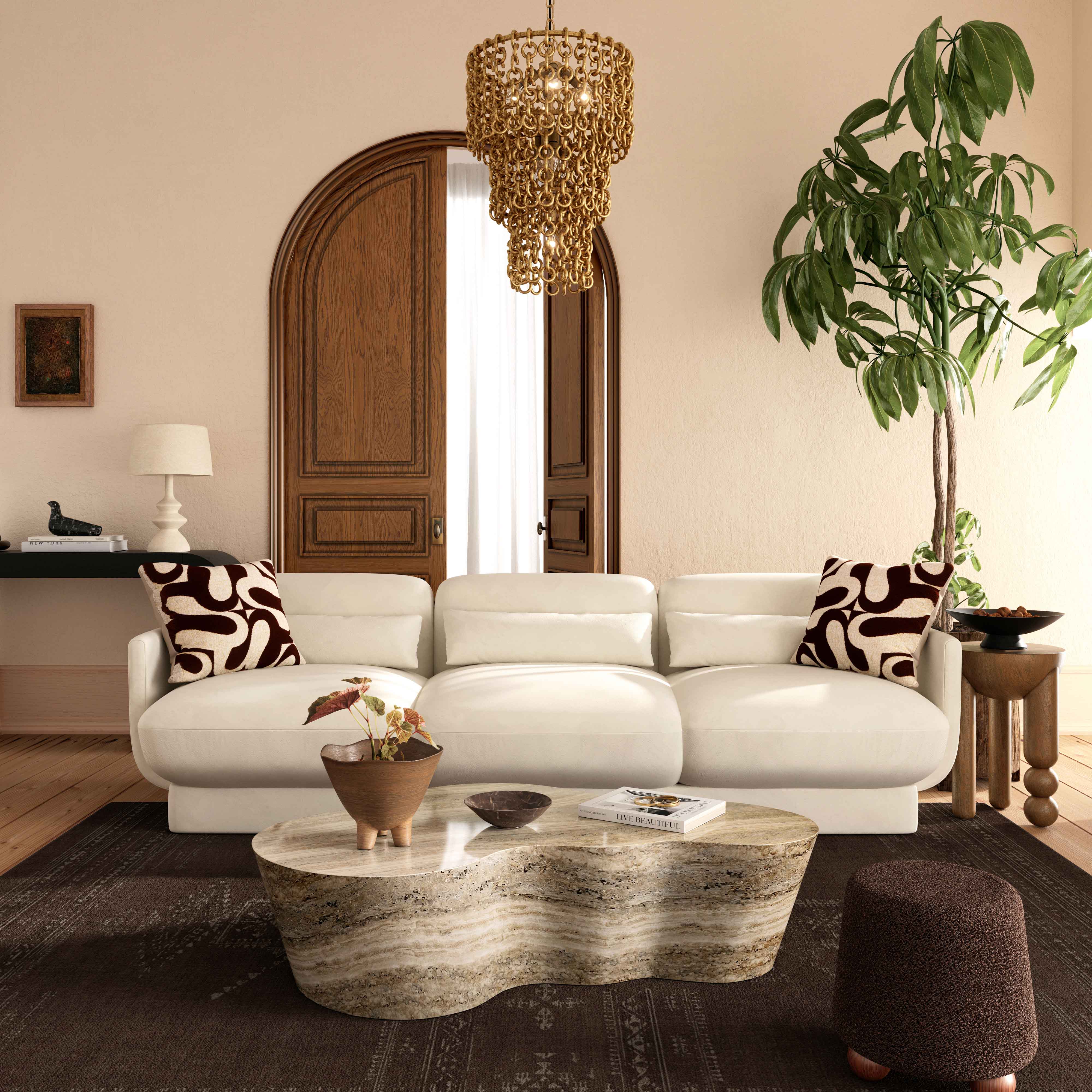 Azalea Velvet Sofa - Image 2