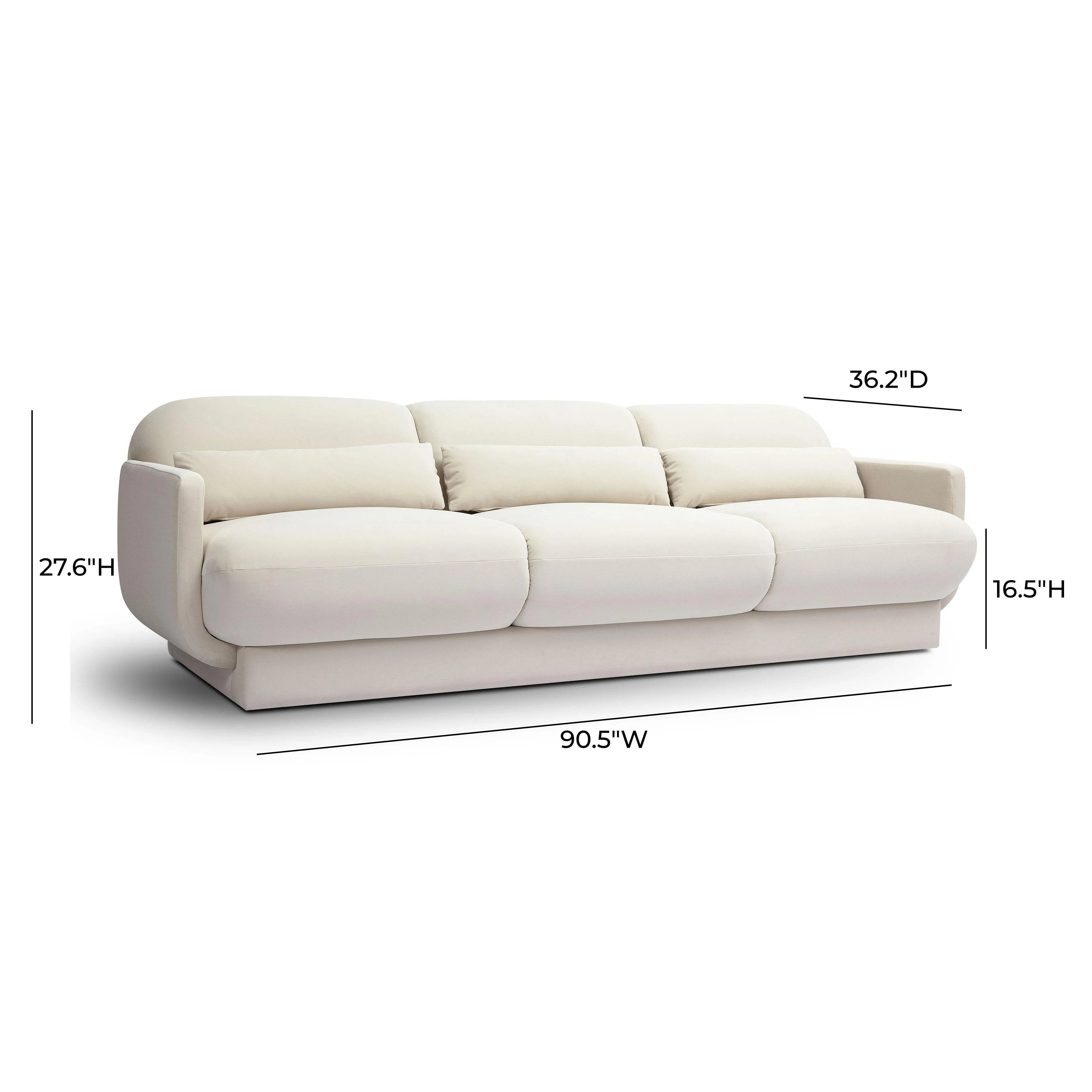 Azalea Velvet Sofa - Image 6