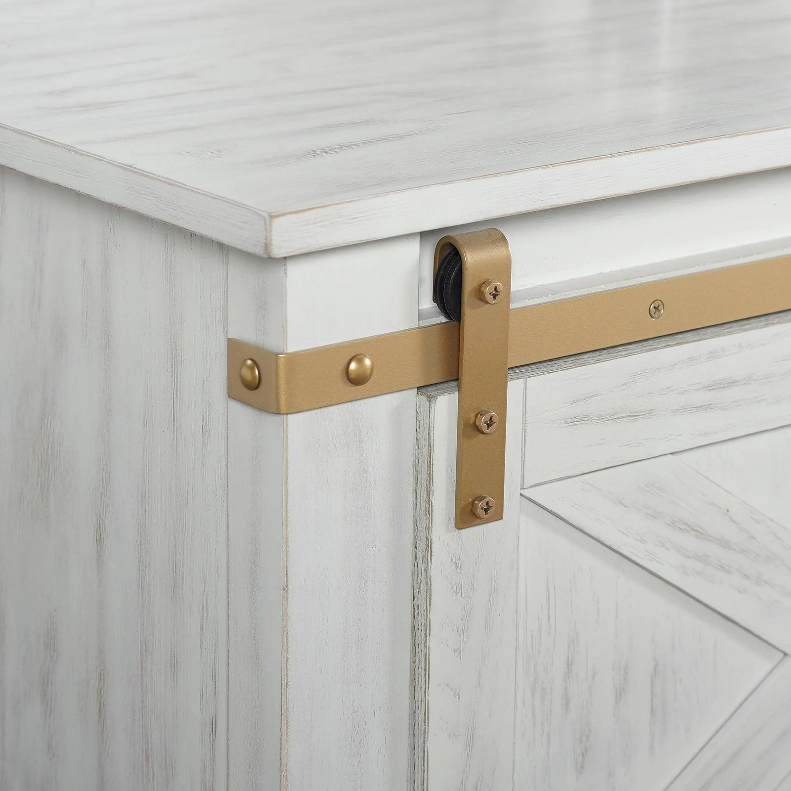 Bacerra Antique White/Gold Coffee Table - Image 3