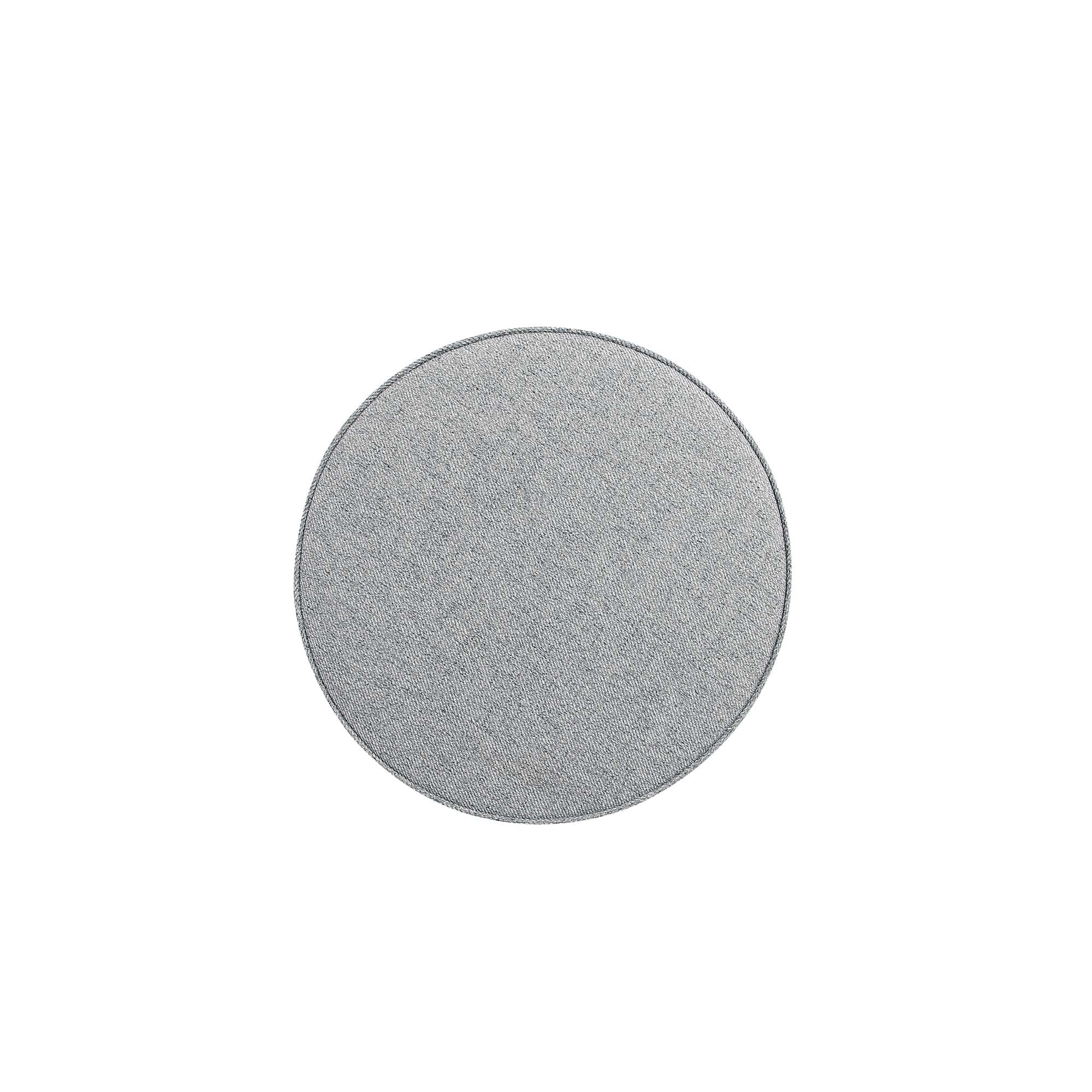Bailey Ottoman in Grey with Black Feet (set of 2) - Image 7