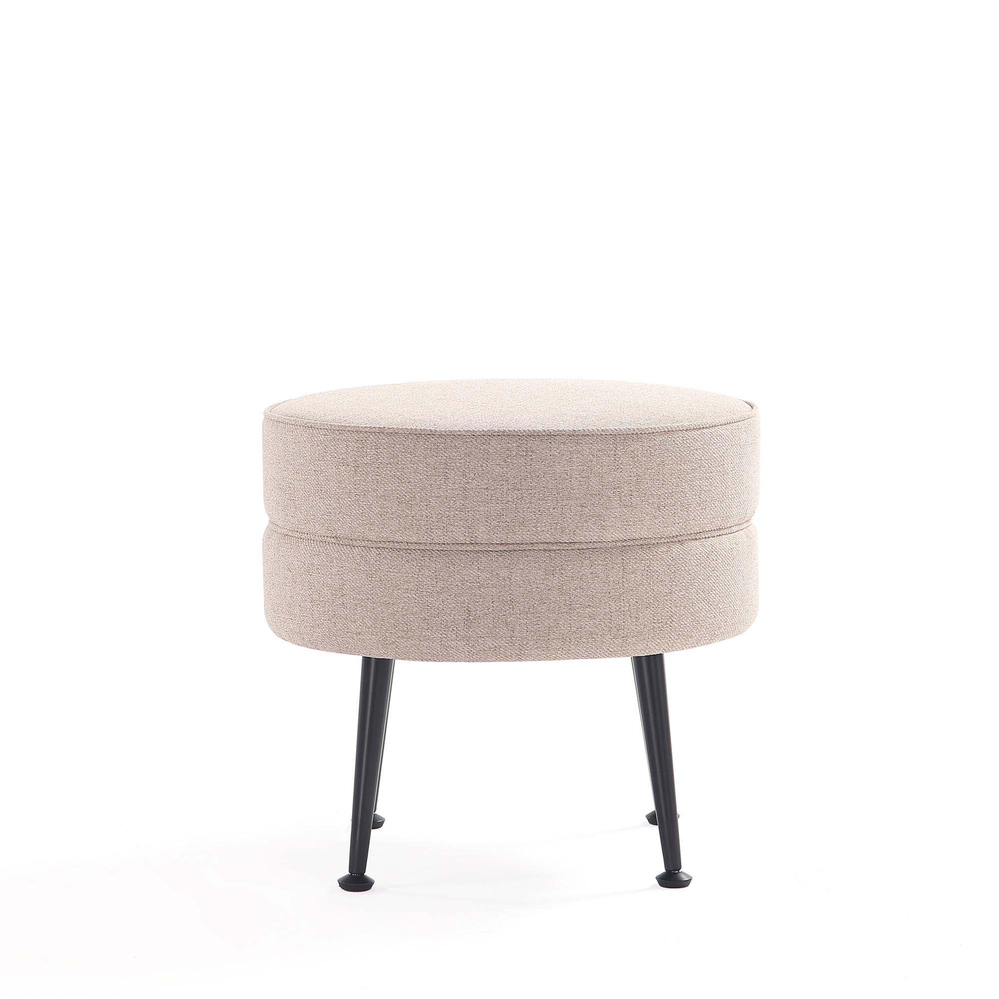 Bailey Ottoman in Multicolor with Black Feet (set of 4) - Image 14