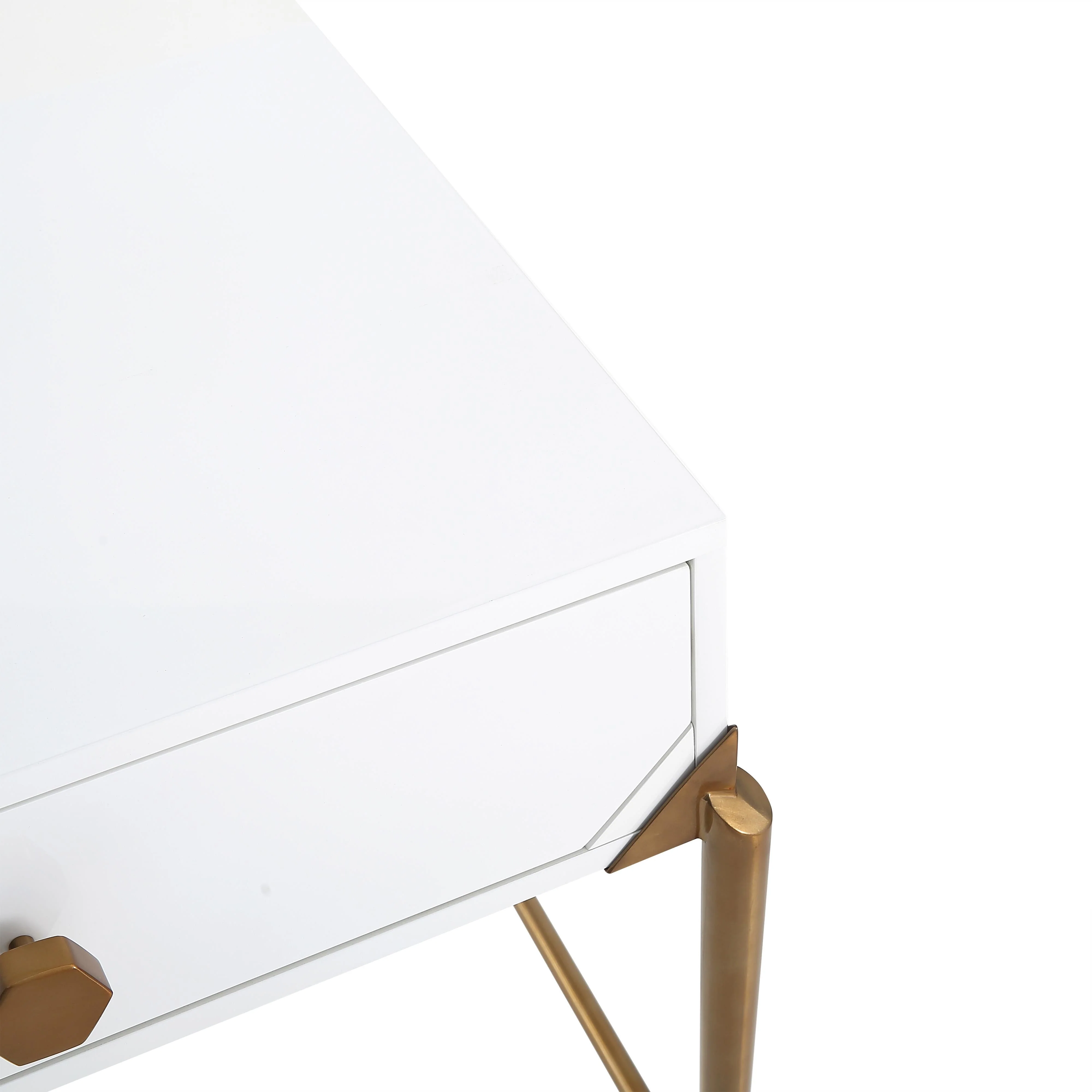 Bajo White Lacquer Side Table - Image 7