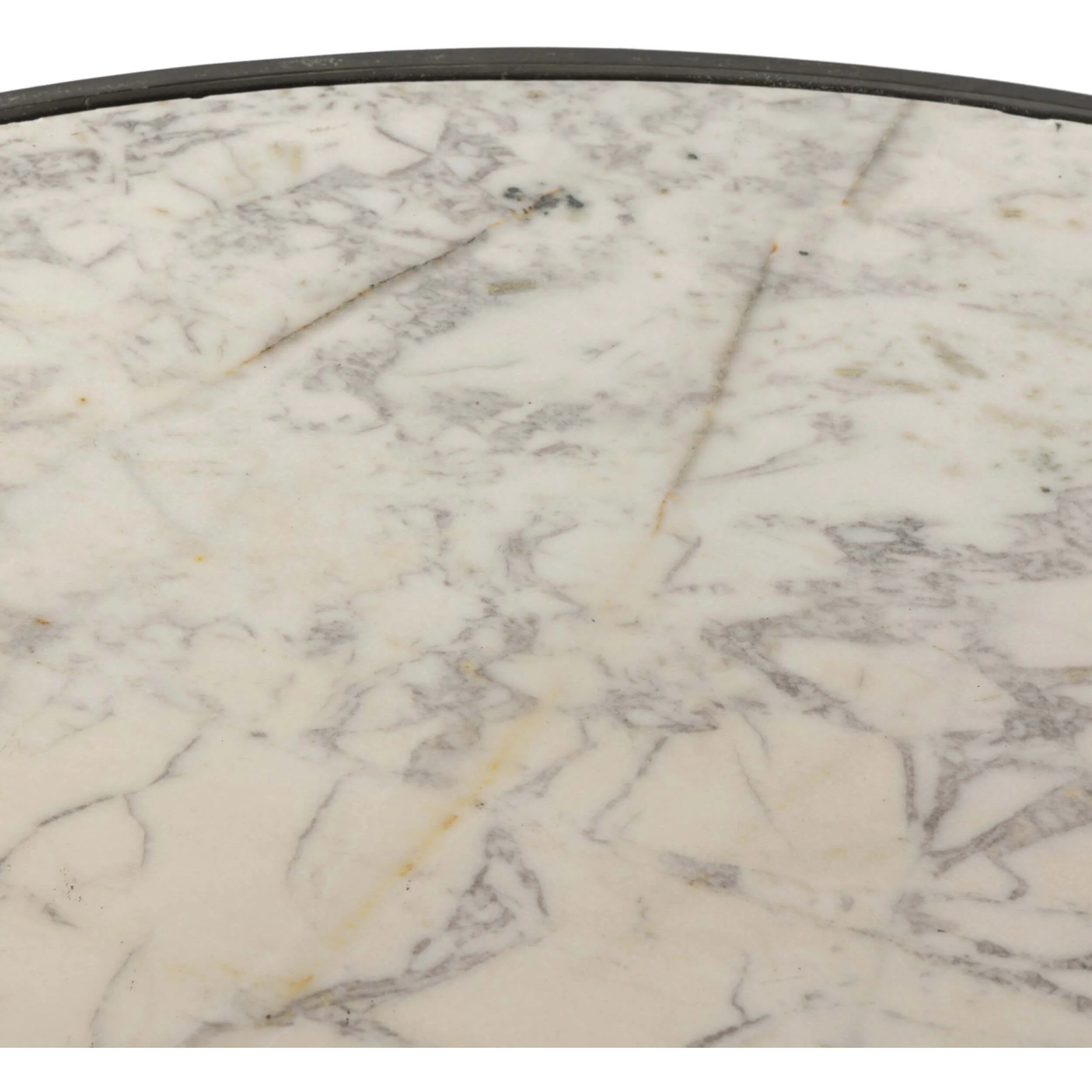 Balboa Outdoor Dining Table, Veined White Marble By Fourhands - Image 3